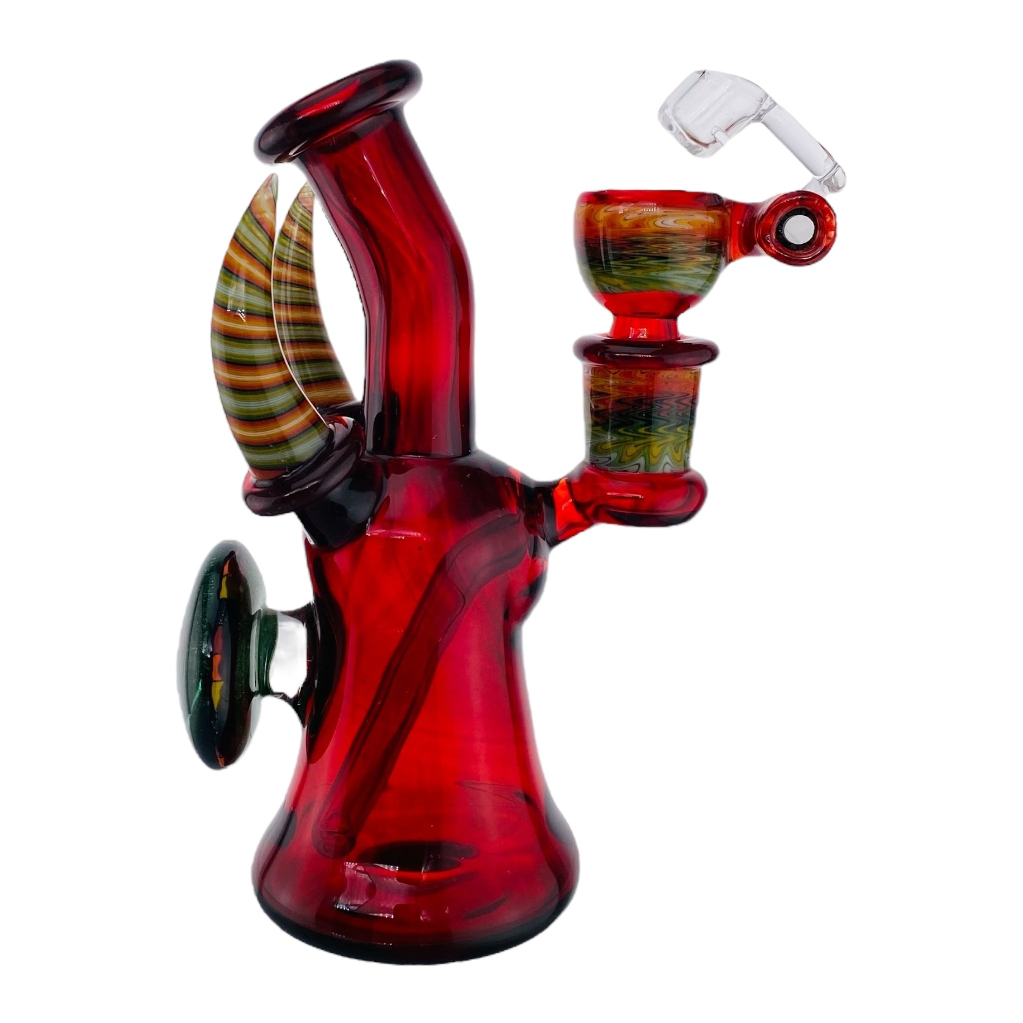 heady bong or dab rig or hash and weed by Ty Watts Glass Pomegranate Banger Hanger With Bucket Set