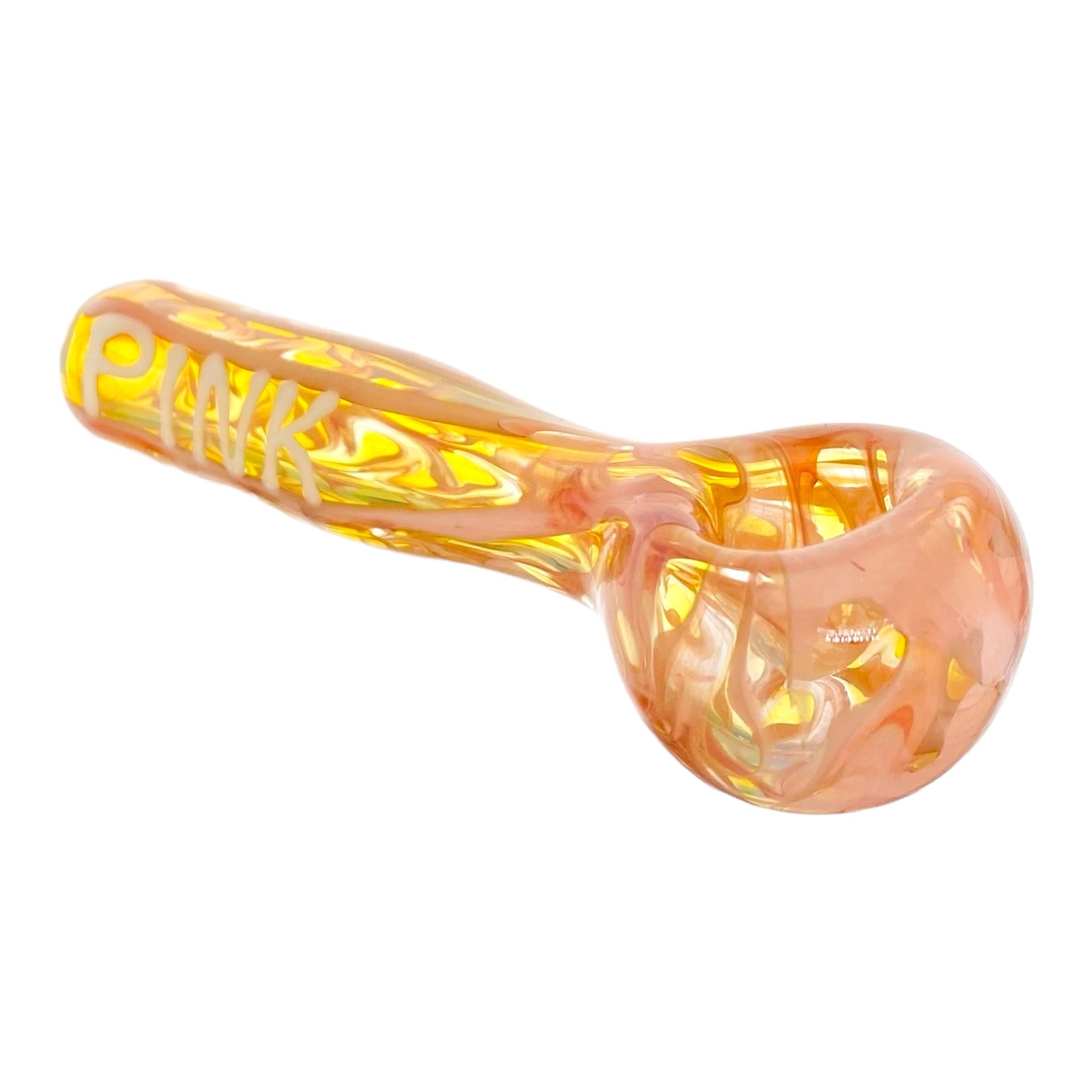 pink glass hand pipe for weed and tobacco for sale