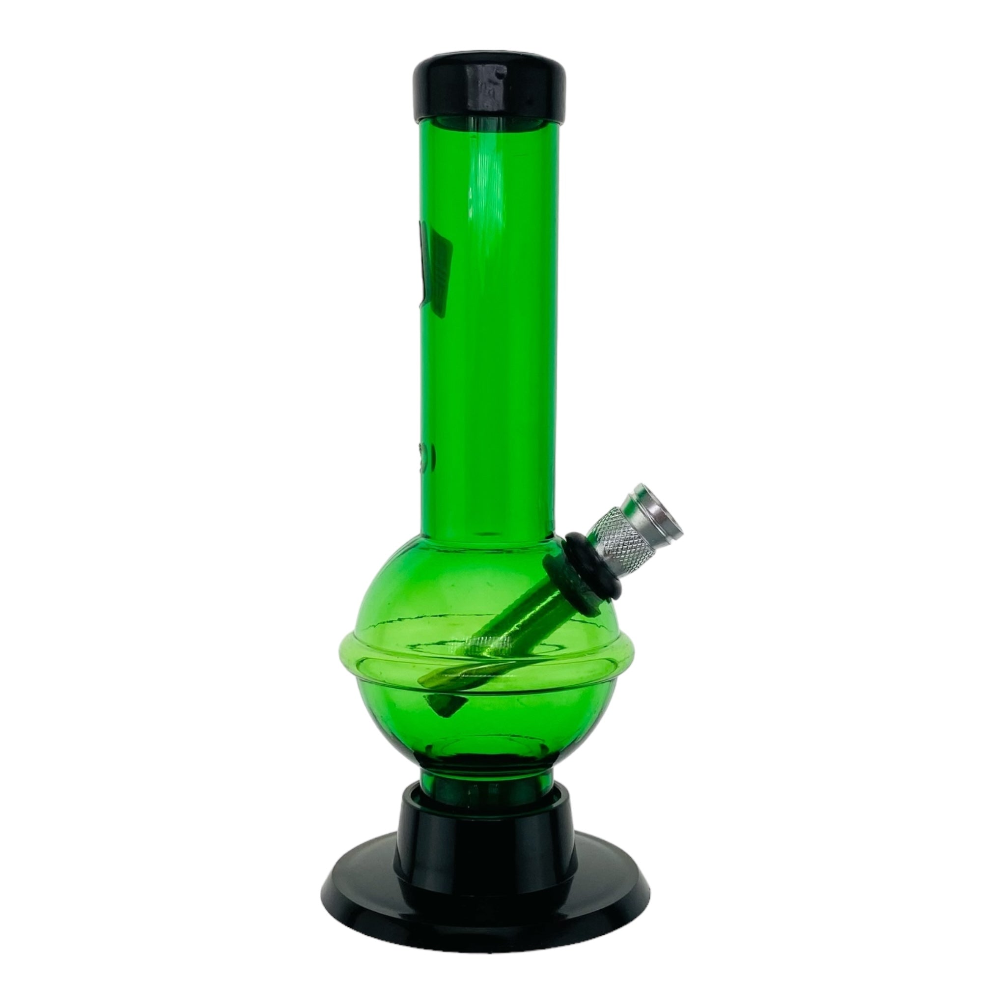 Mini Plastic Bong With Carb Hole And Metal Bowl