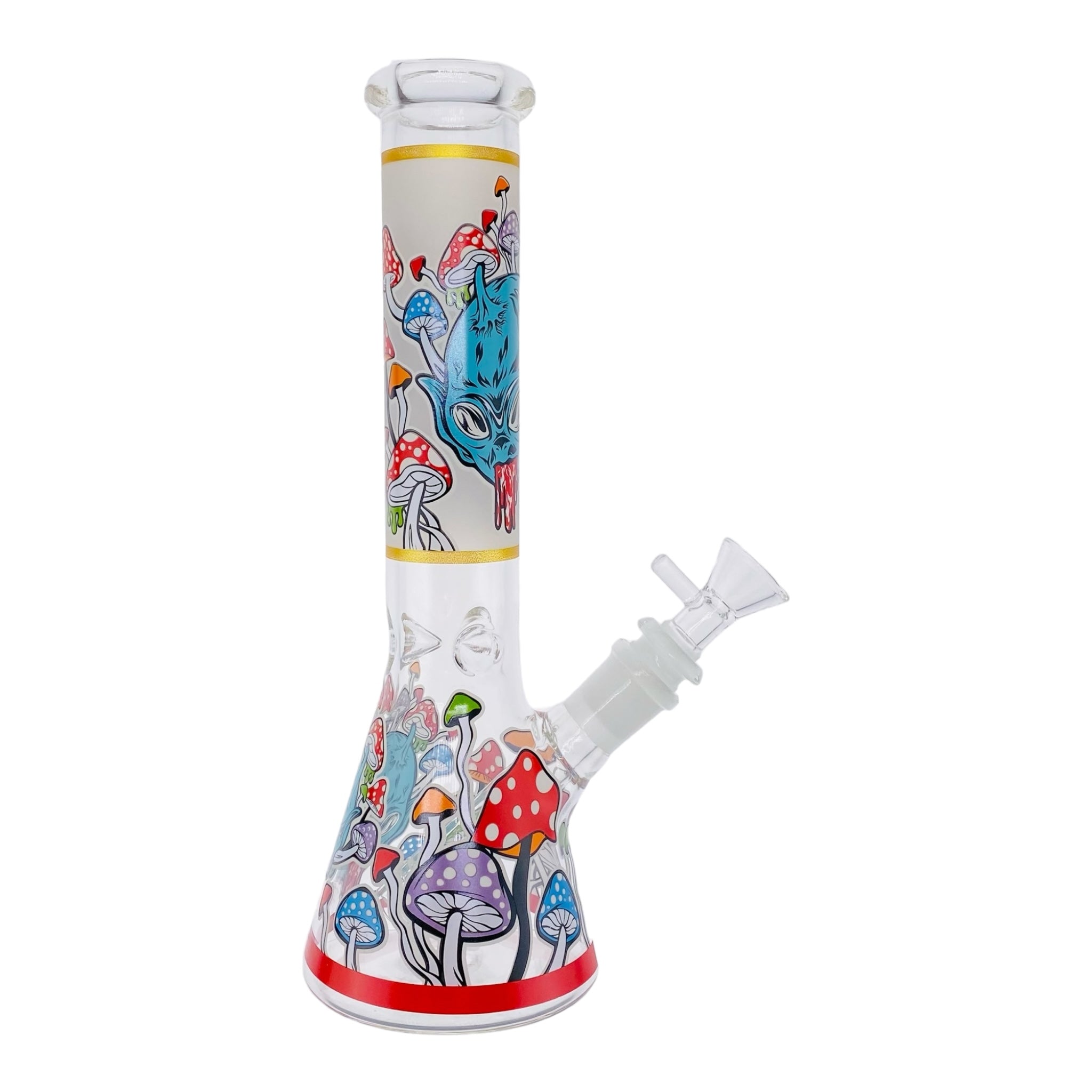 cute Mushroom And Alien Beaker Bong 10 Inches tall for sale free shipping