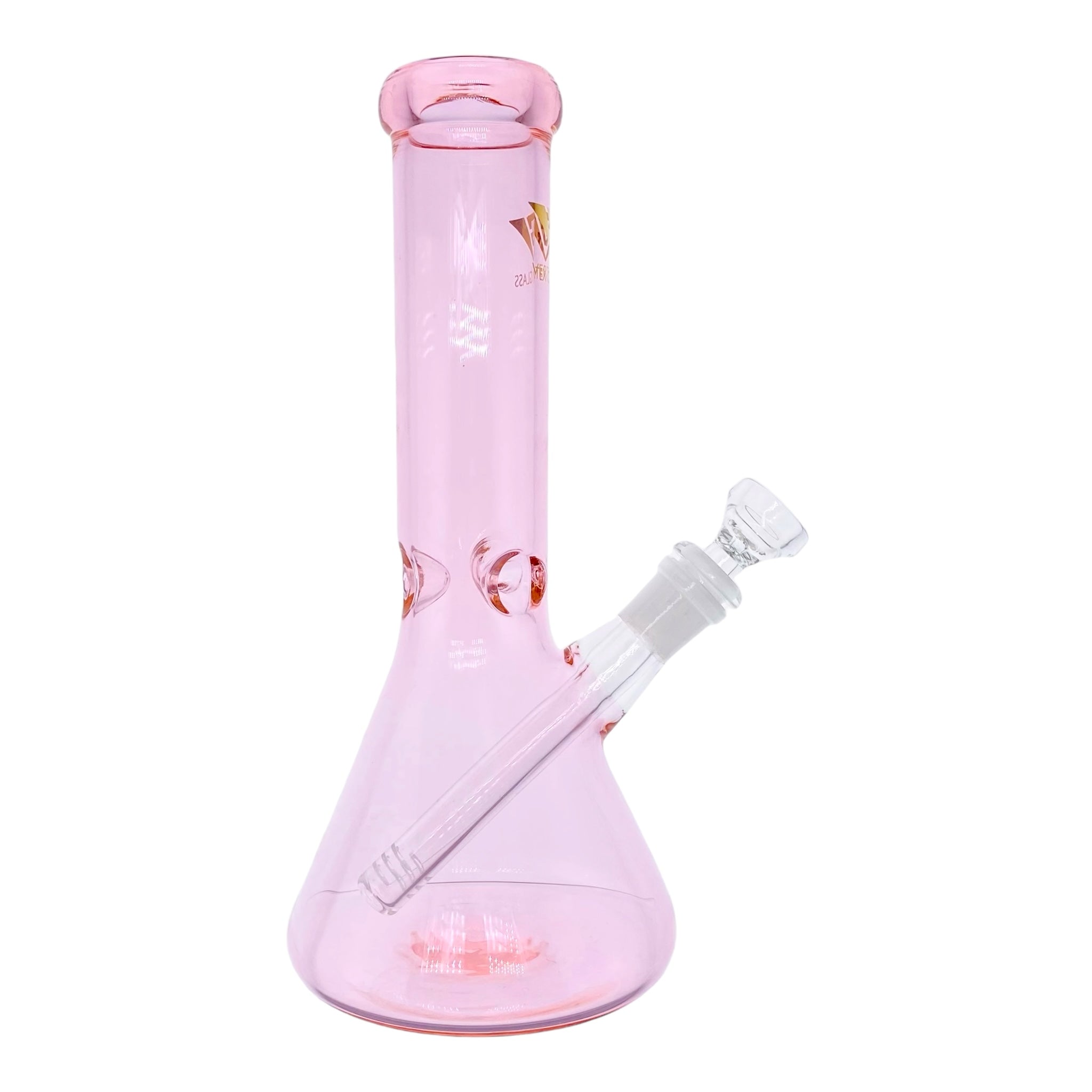 Vertex Glass Pink Beaker Bong 10 Inches