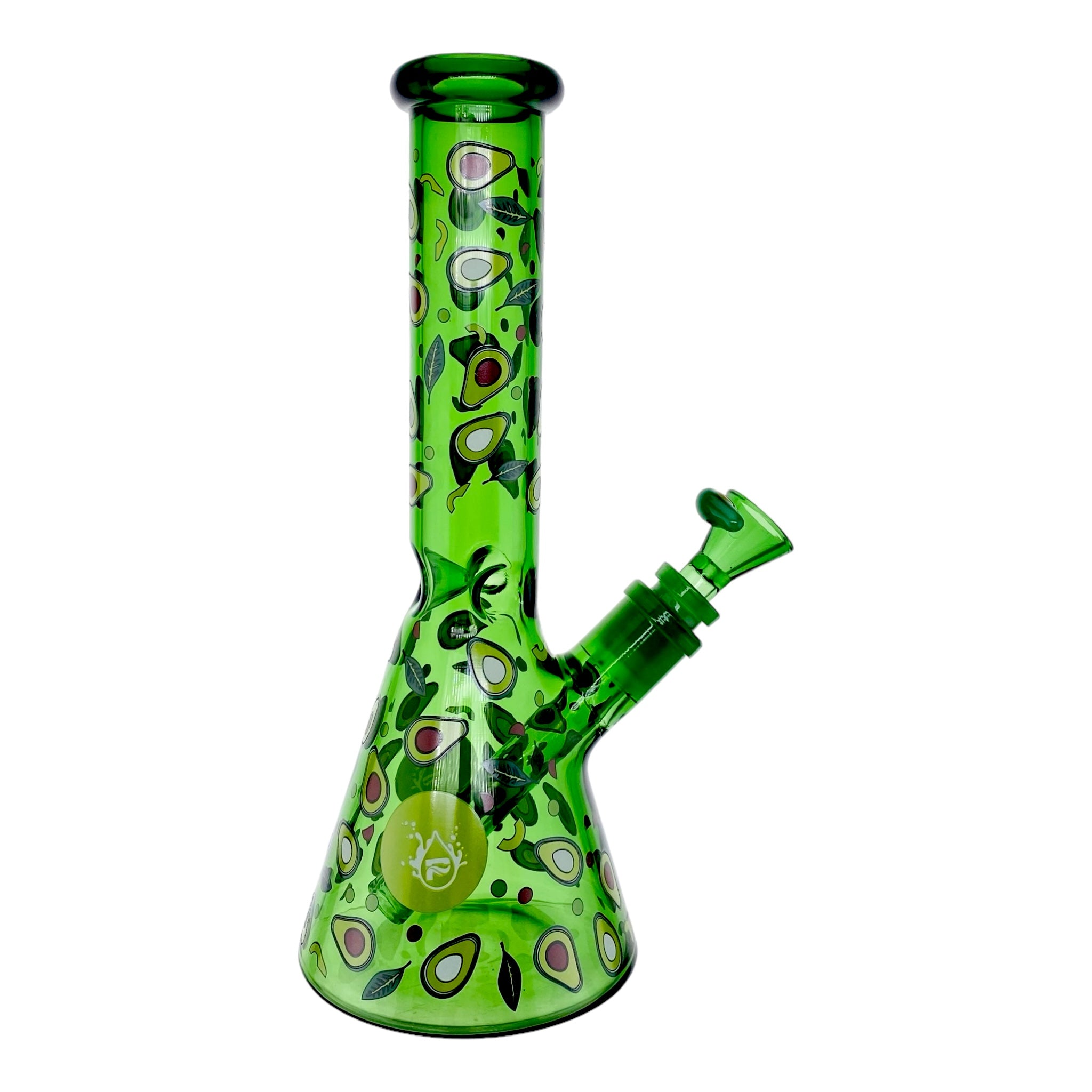 Pulsar Glass fruit series Avocado Green Beaker Bong 10 Inches