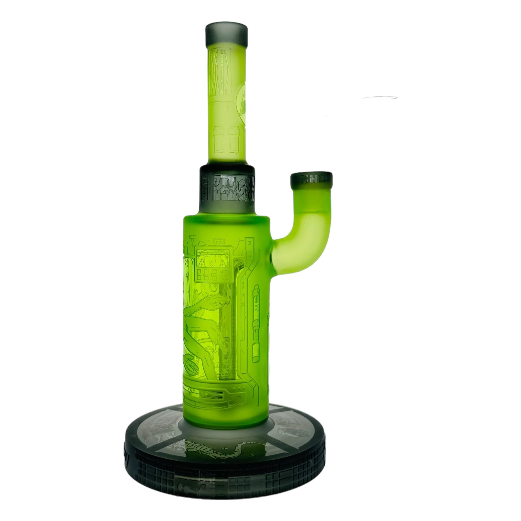 Milkyway Glass - Area 51 9″ Dab Rig Or Bong Green