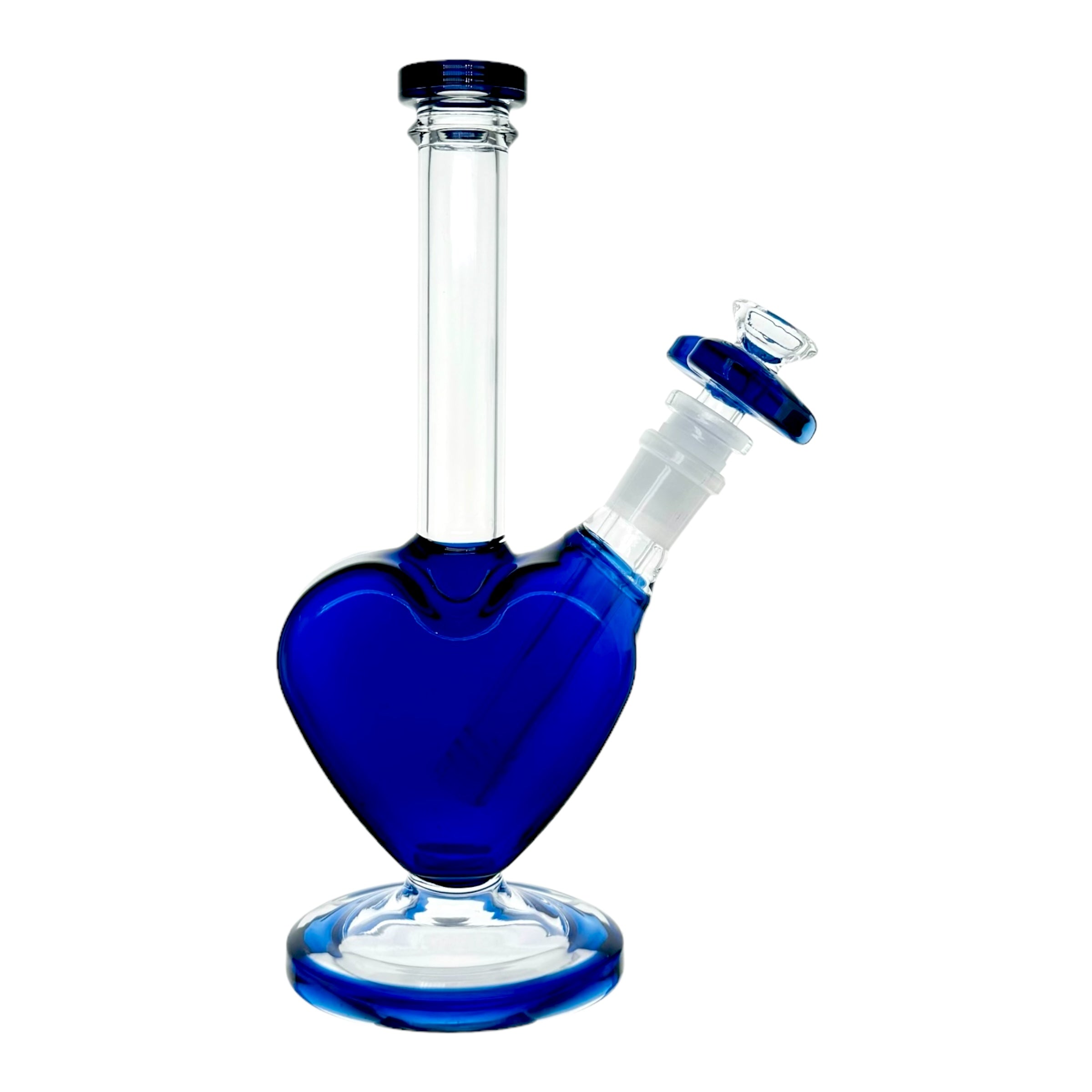 cute bong with blue heart and 14mm bowl