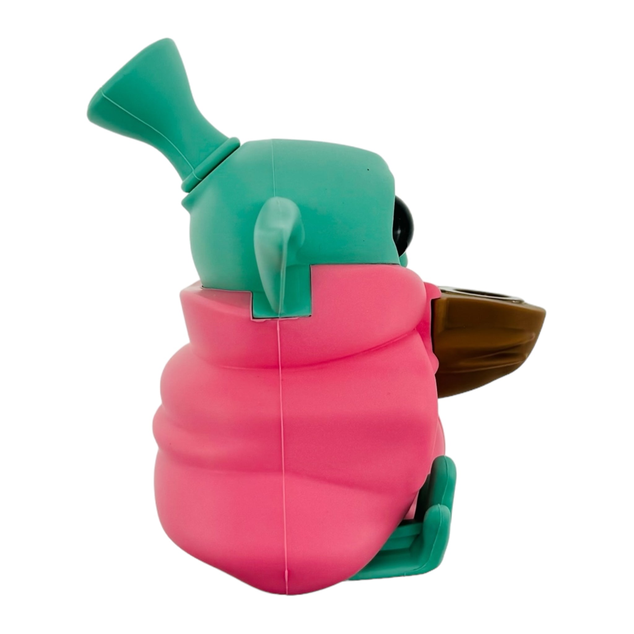 Girly Cute Baby Yoda Silicone Rubber Bong Or Dry Pipe