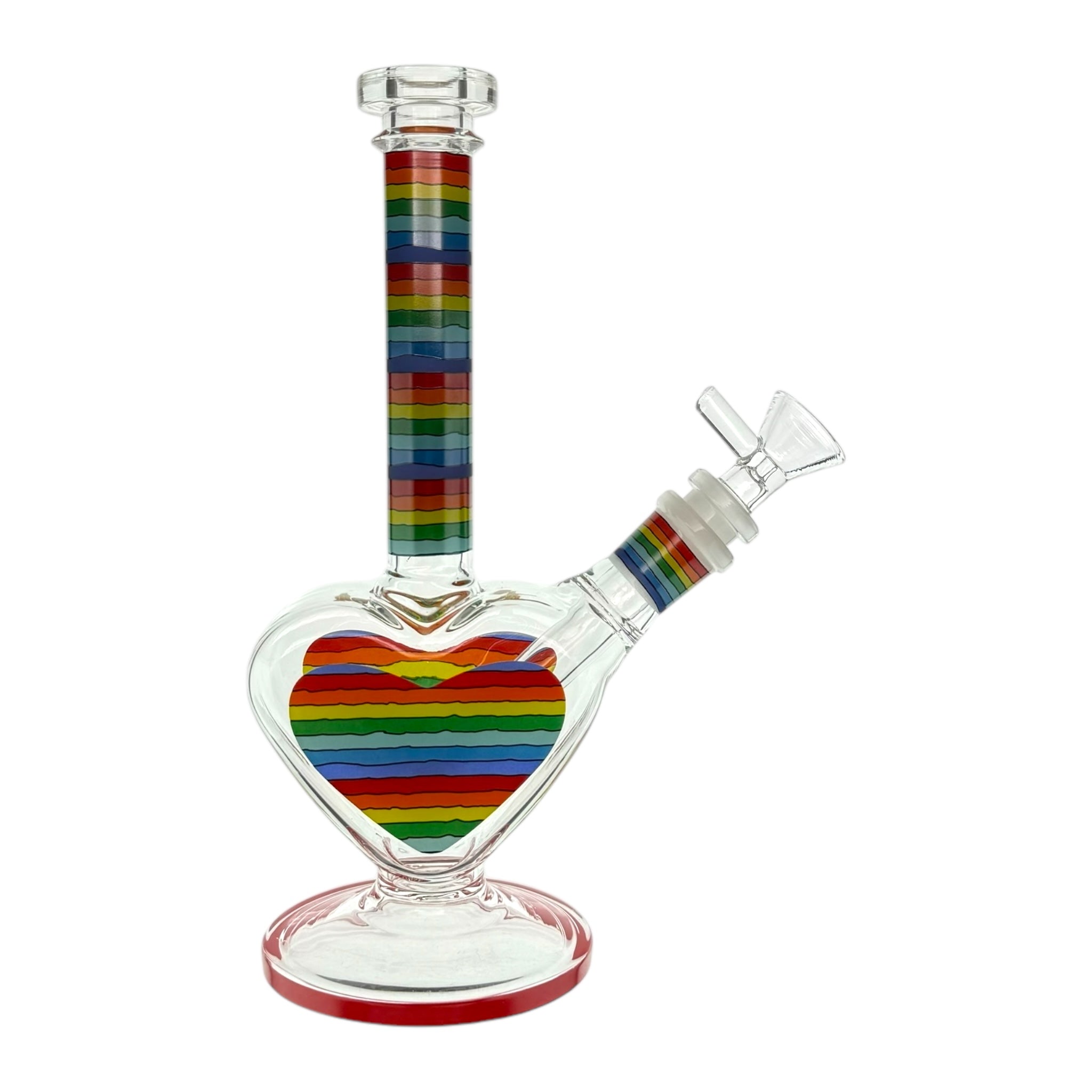 cute Rainbow Heart Bong