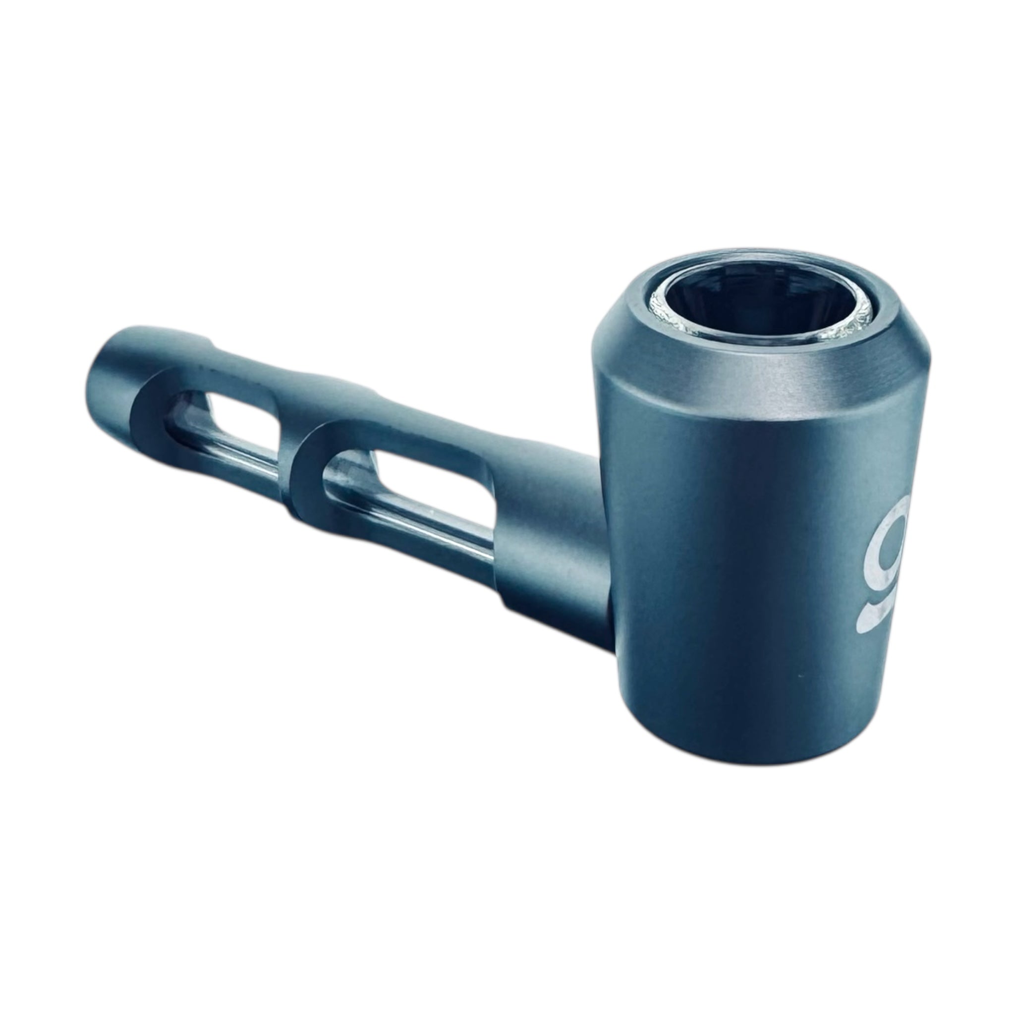 Gunmetal Grey Metal Hammer And Glass Hybrid Pipe