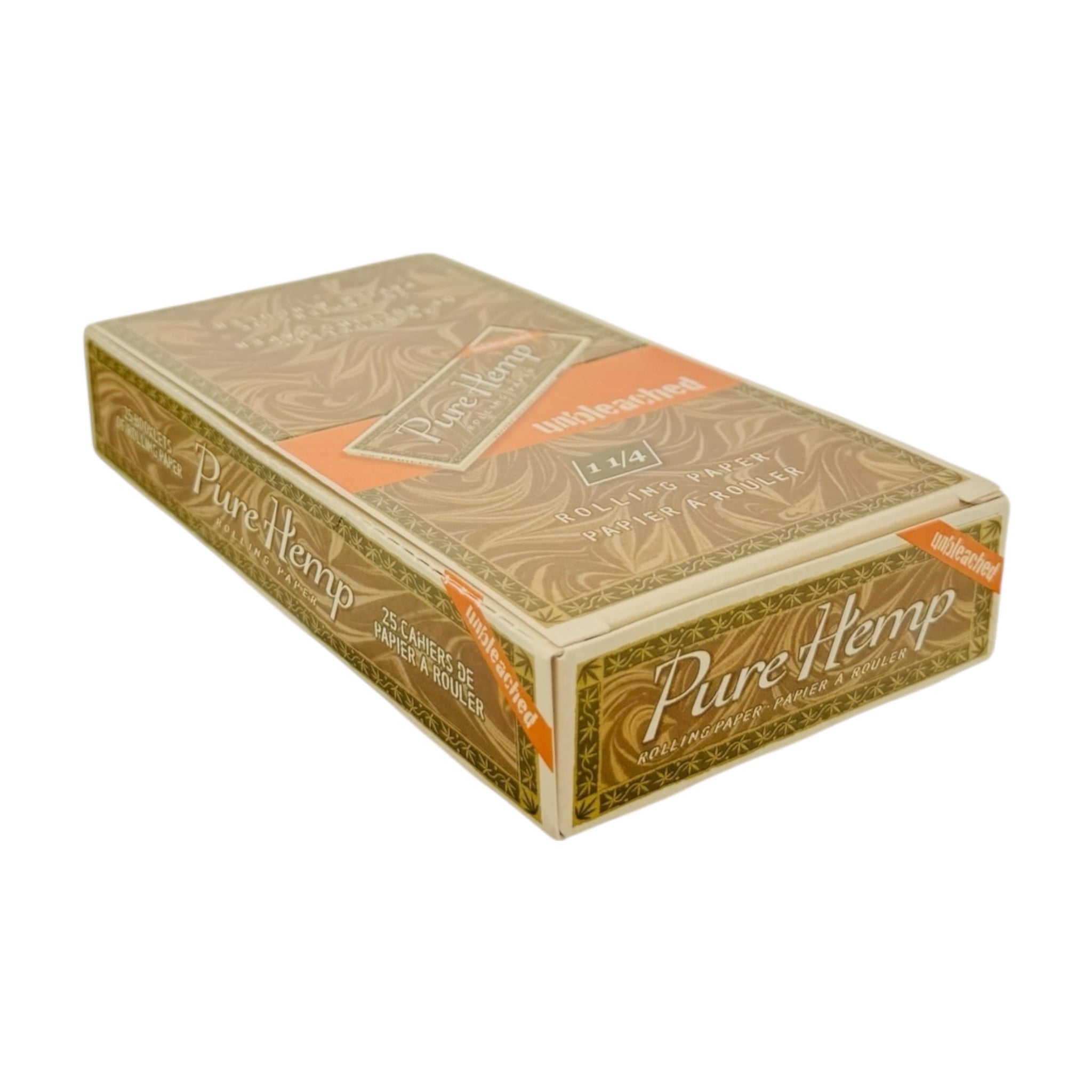 Pure Hemp Unbleached 1-1/4" Rolling Papers - Full Box