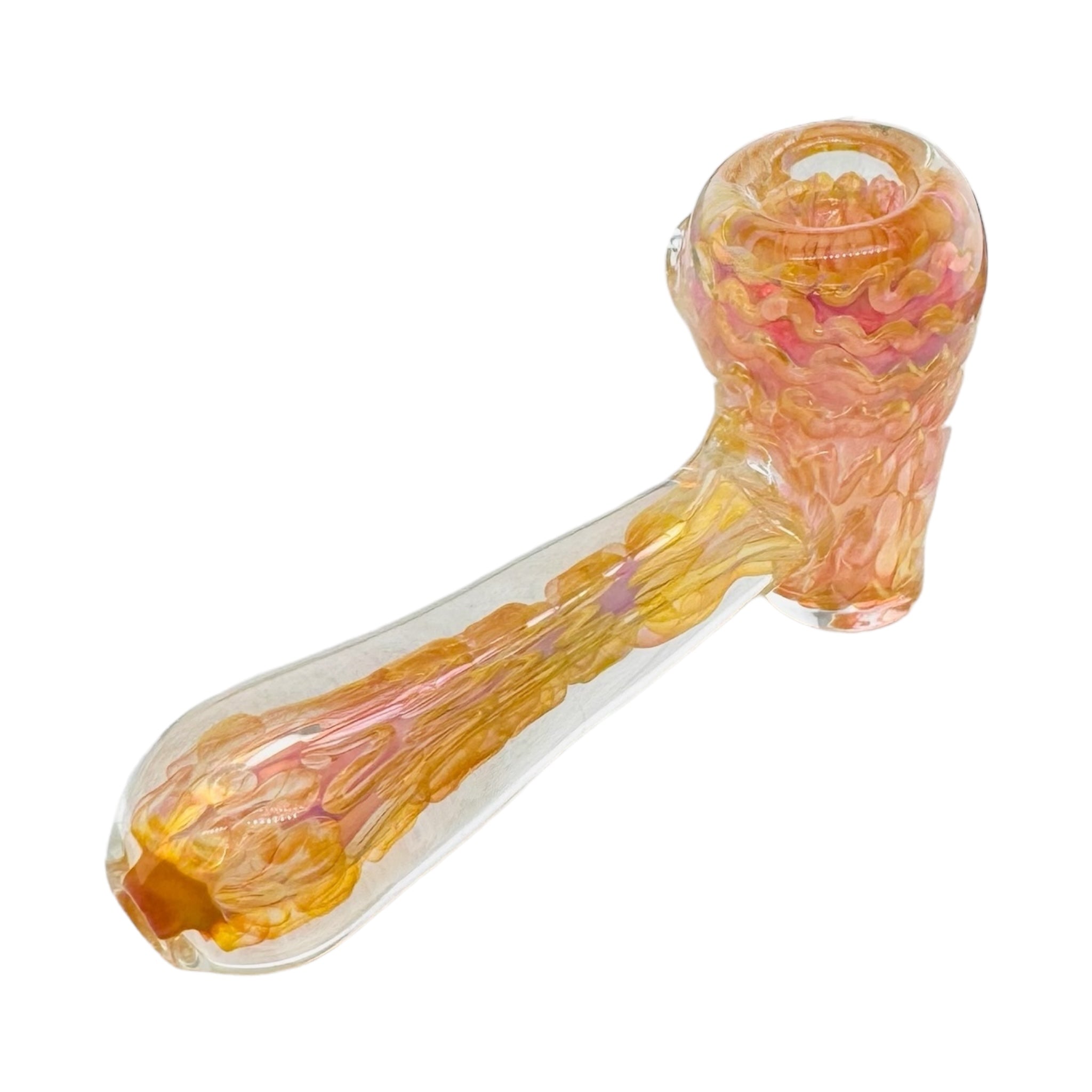 Hammer Hand Pipe Medium Size Gold Fumed