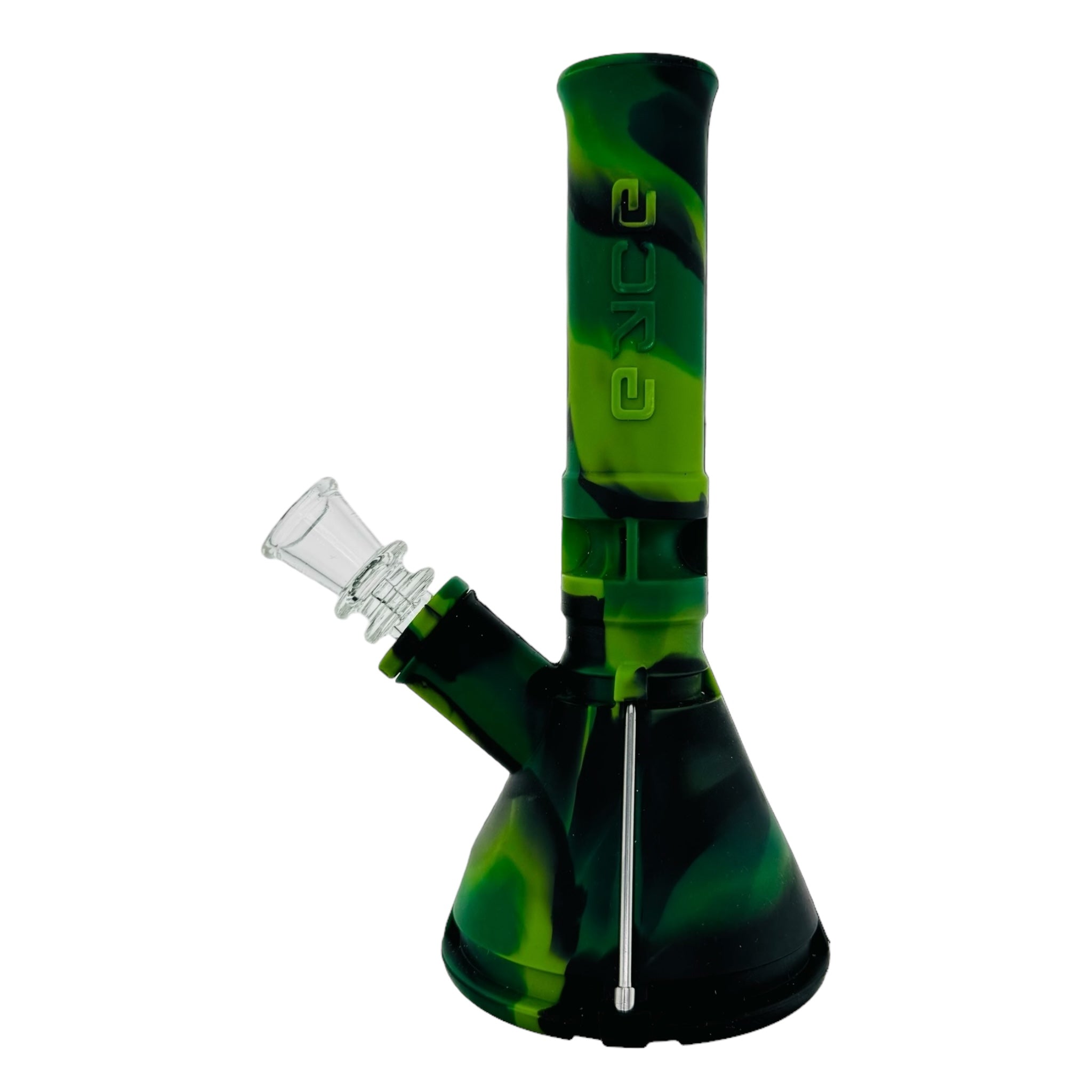 Eyce Mini Silicone Rubber Bong Green And Black