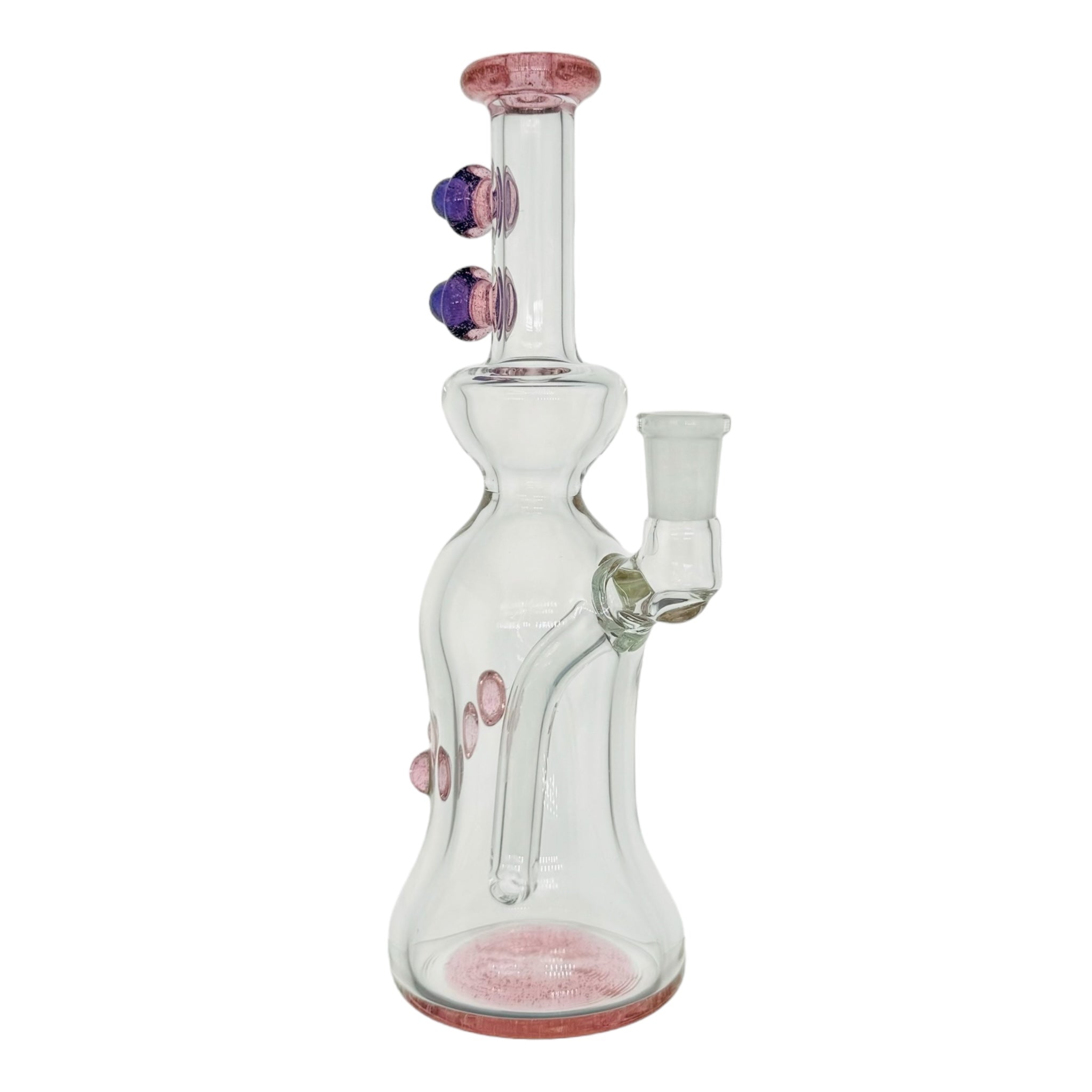 pink cute bong custom heady pipe handmade in california for sale 10mm fitting