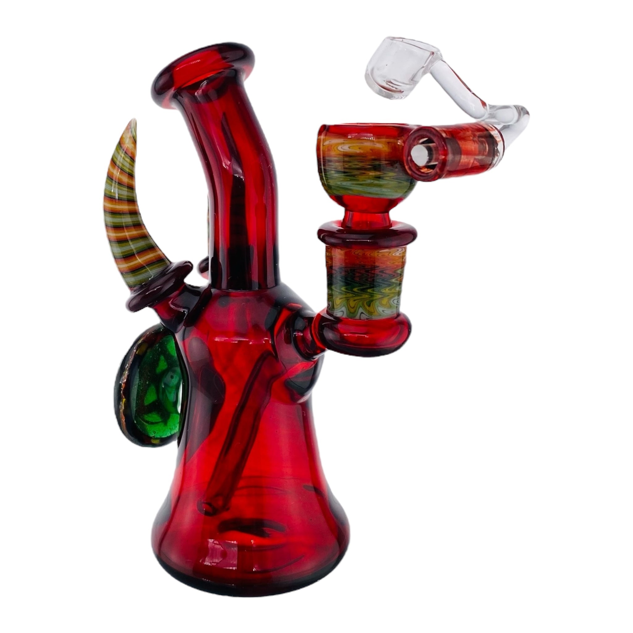 heady bong or dab rig or hash and weed by Ty Watts Glass Pomegranate Banger Hanger With Bucket Set