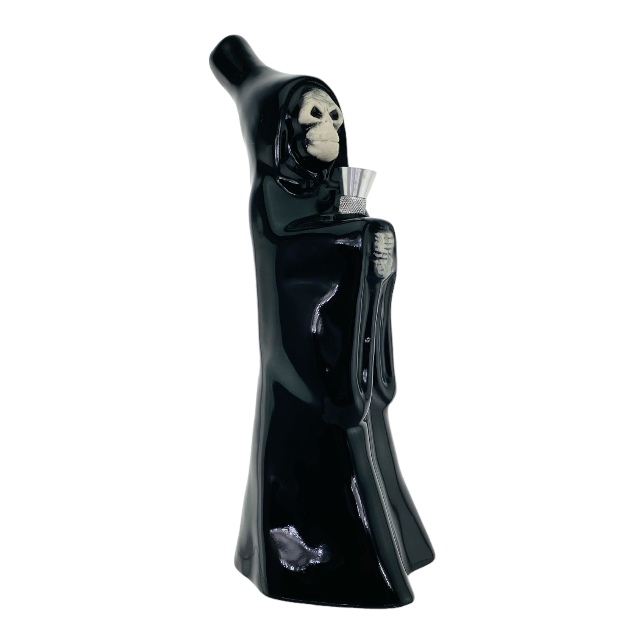 Ceramic Grim Reaper Bong With Metal Bowl for Sale