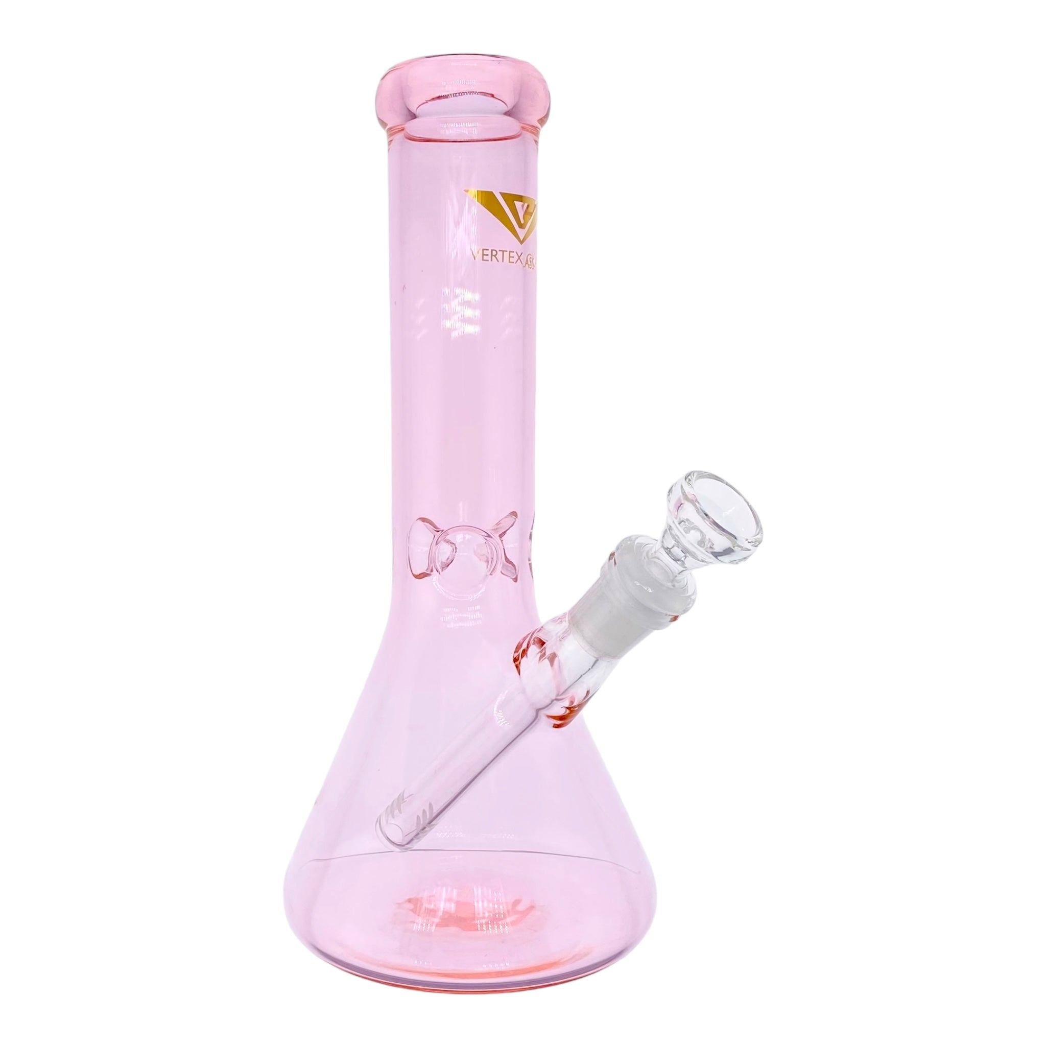 Vertex Glass Pink Beaker Bong 10 Inches