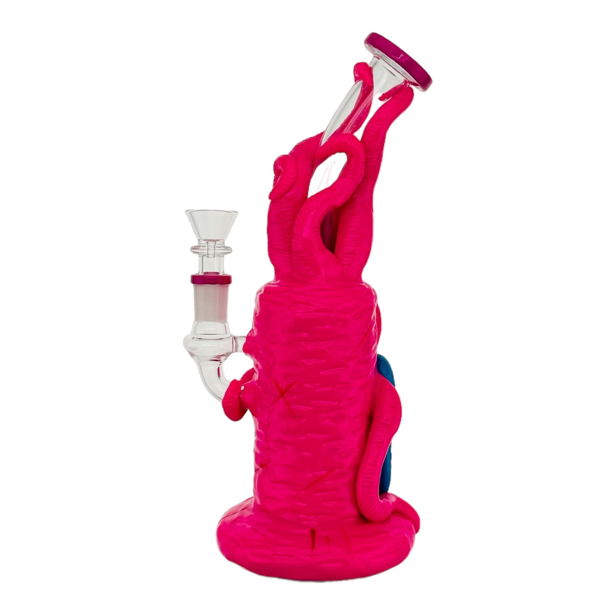 Pink And Yellow Cyclops Monster Bong