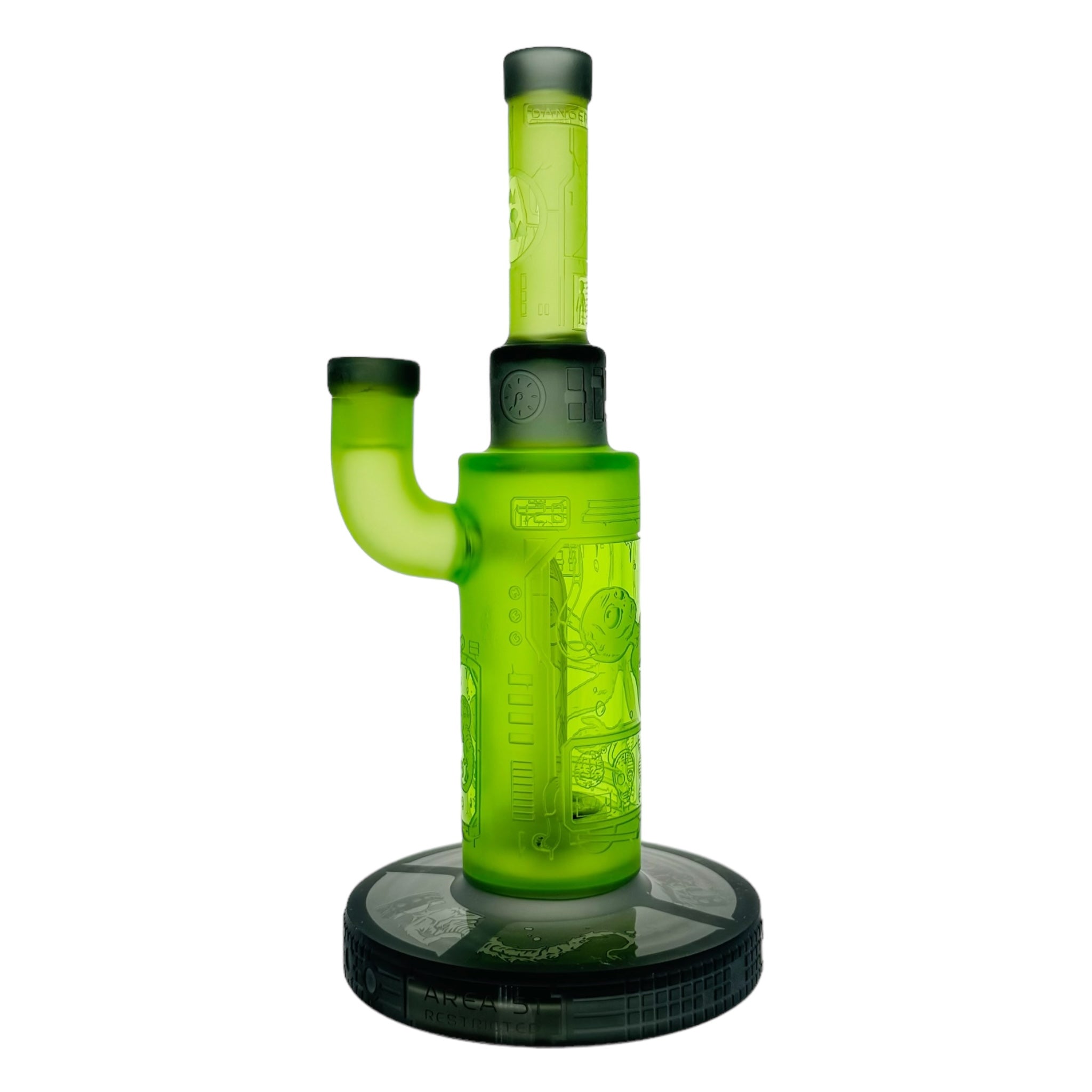 Milkyway Glass - Area 51 9″ Dab Rig Or Bong Green