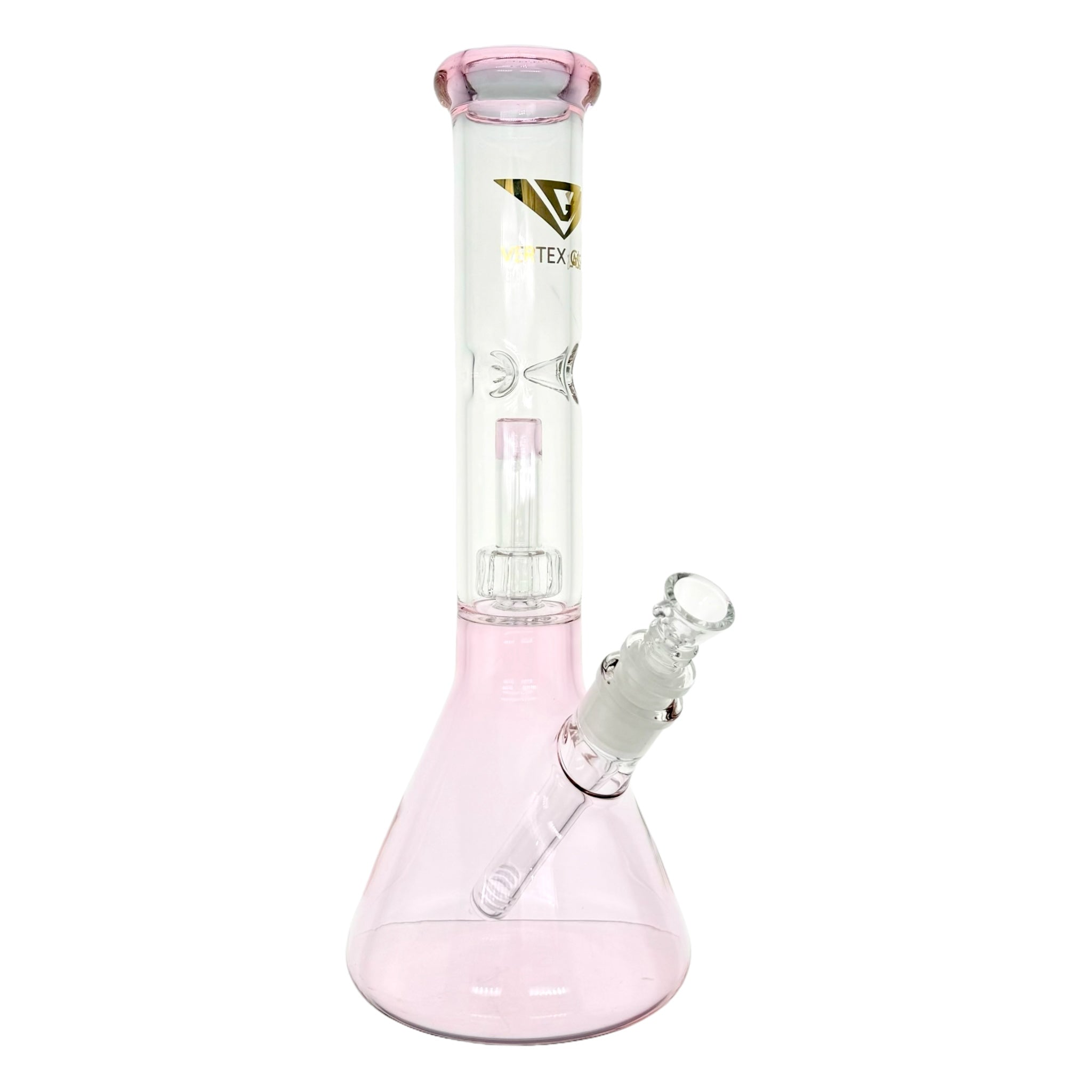 Pink Beaker Bong With Mushroom Perc 12 Inches