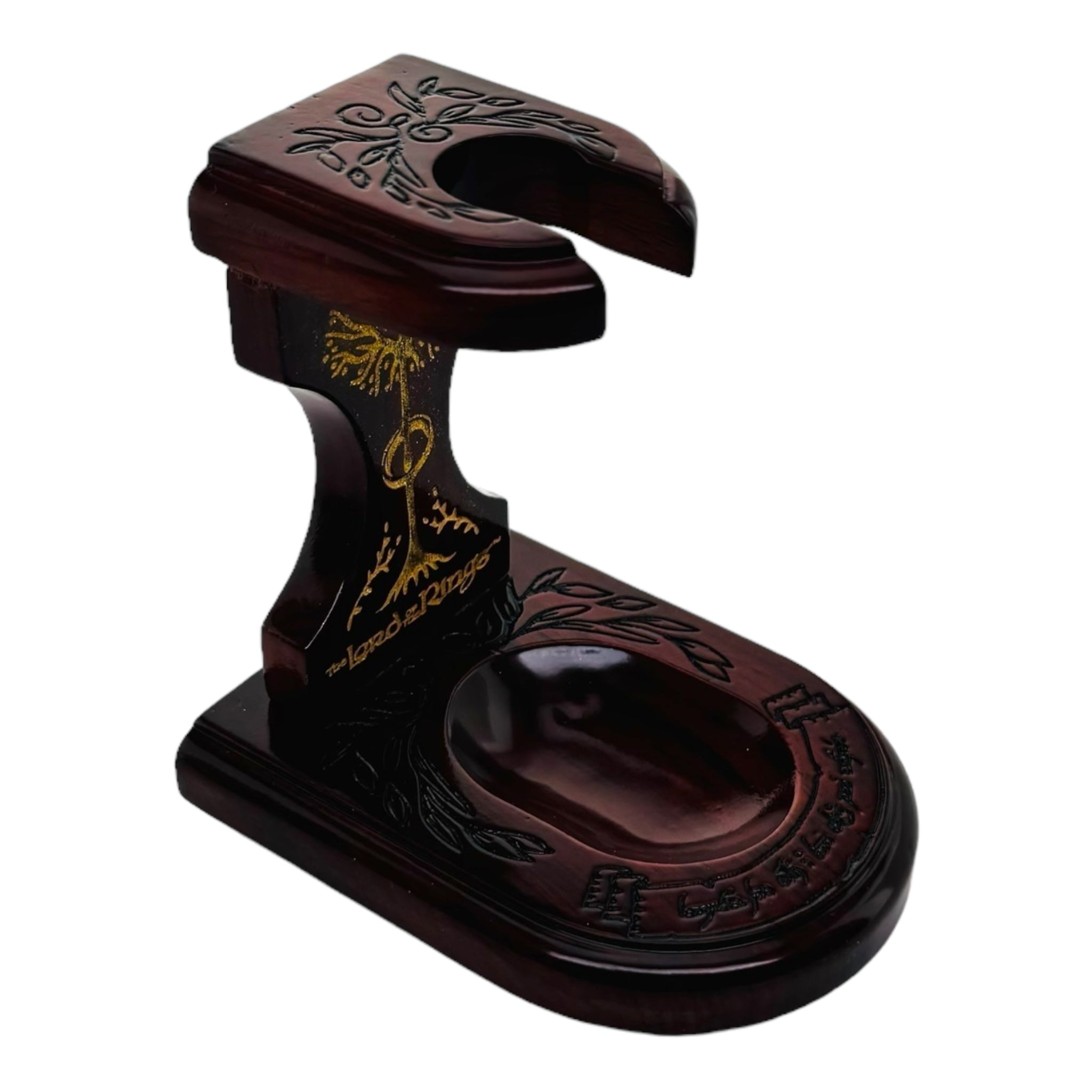 LOTR MIDDLE-EARTH Smoking Pipe Wood Display Stand By Shire Pipes