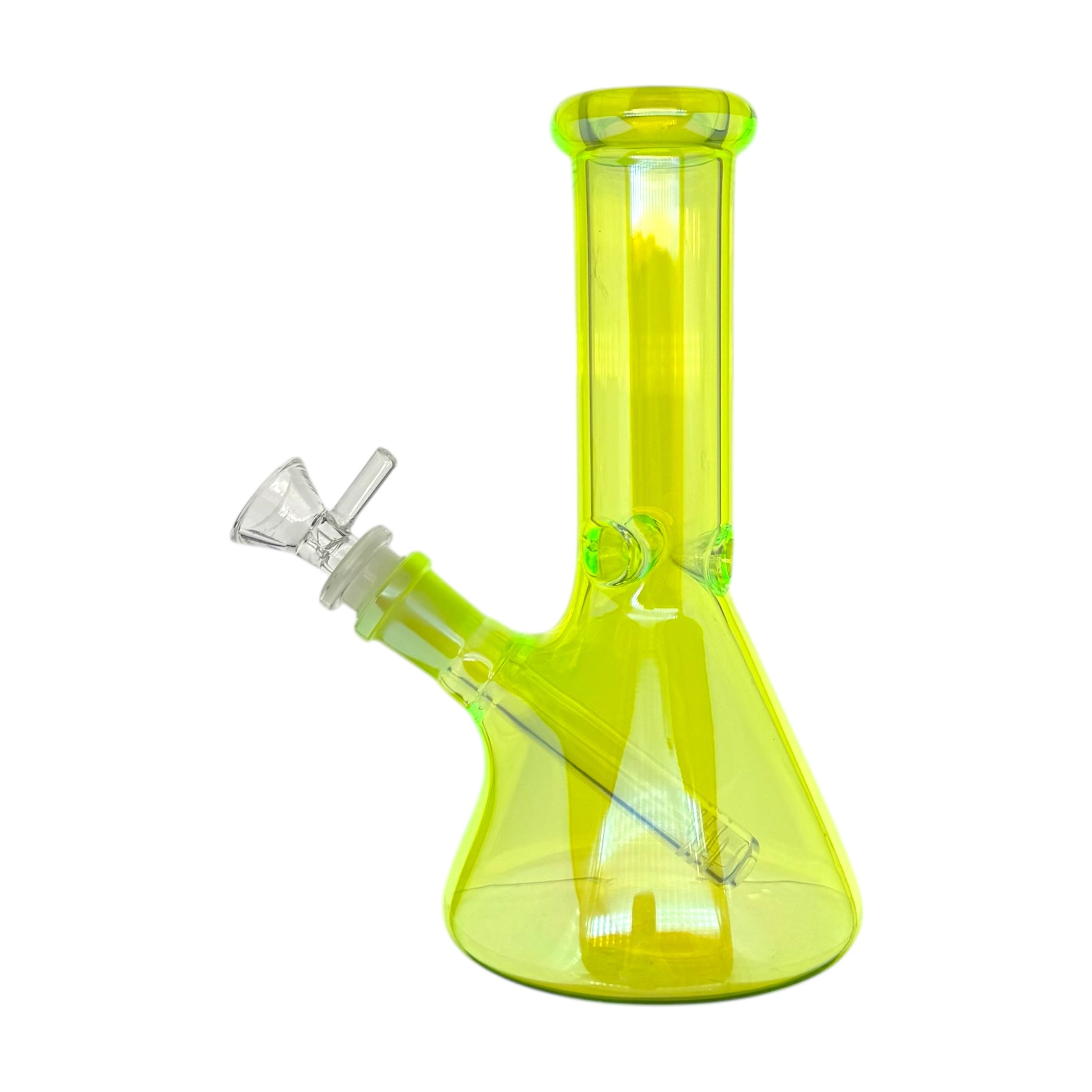 UV Reactive Small Beaker Glass Bong