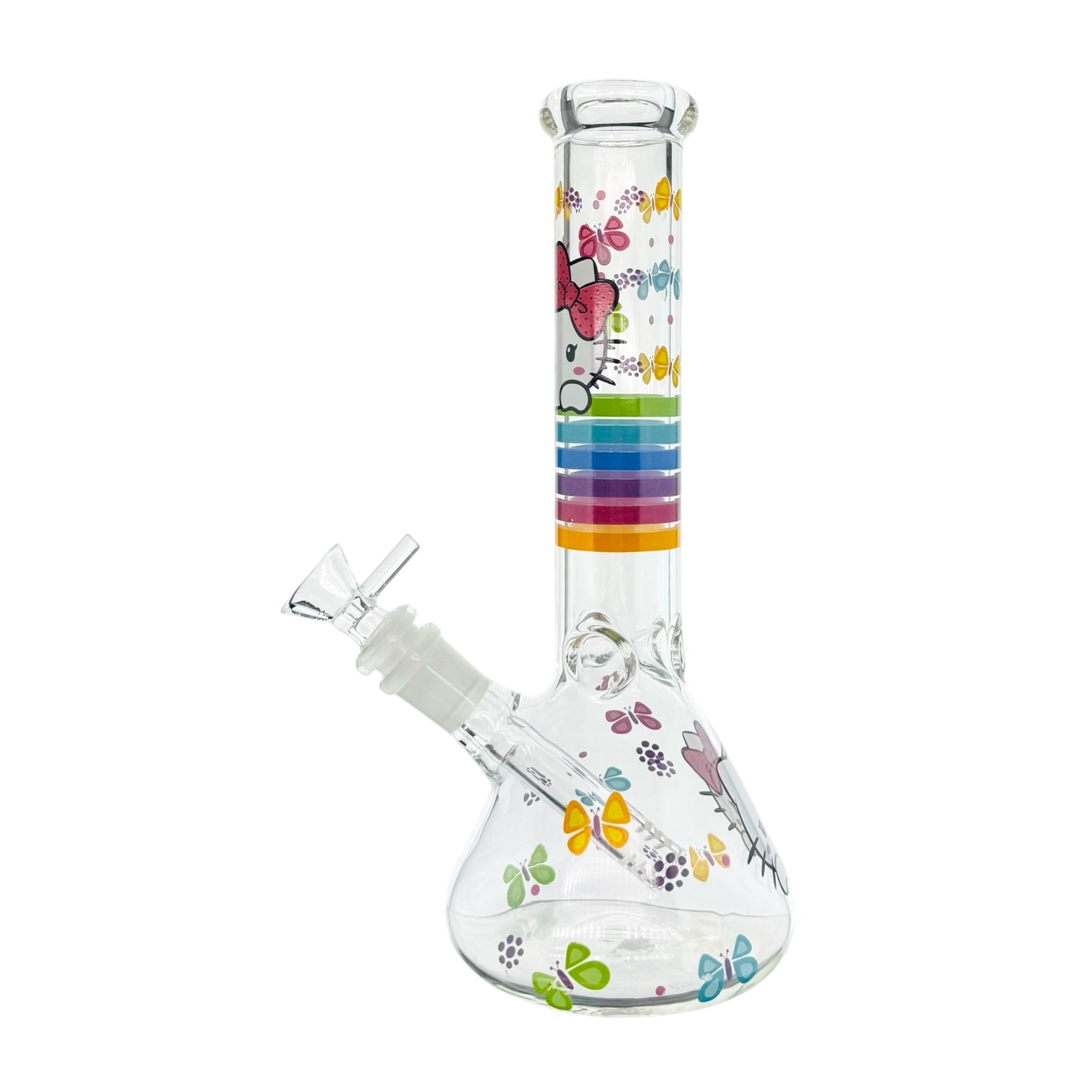 anime Hello Kitty Bong With Butterflies 8 Inch