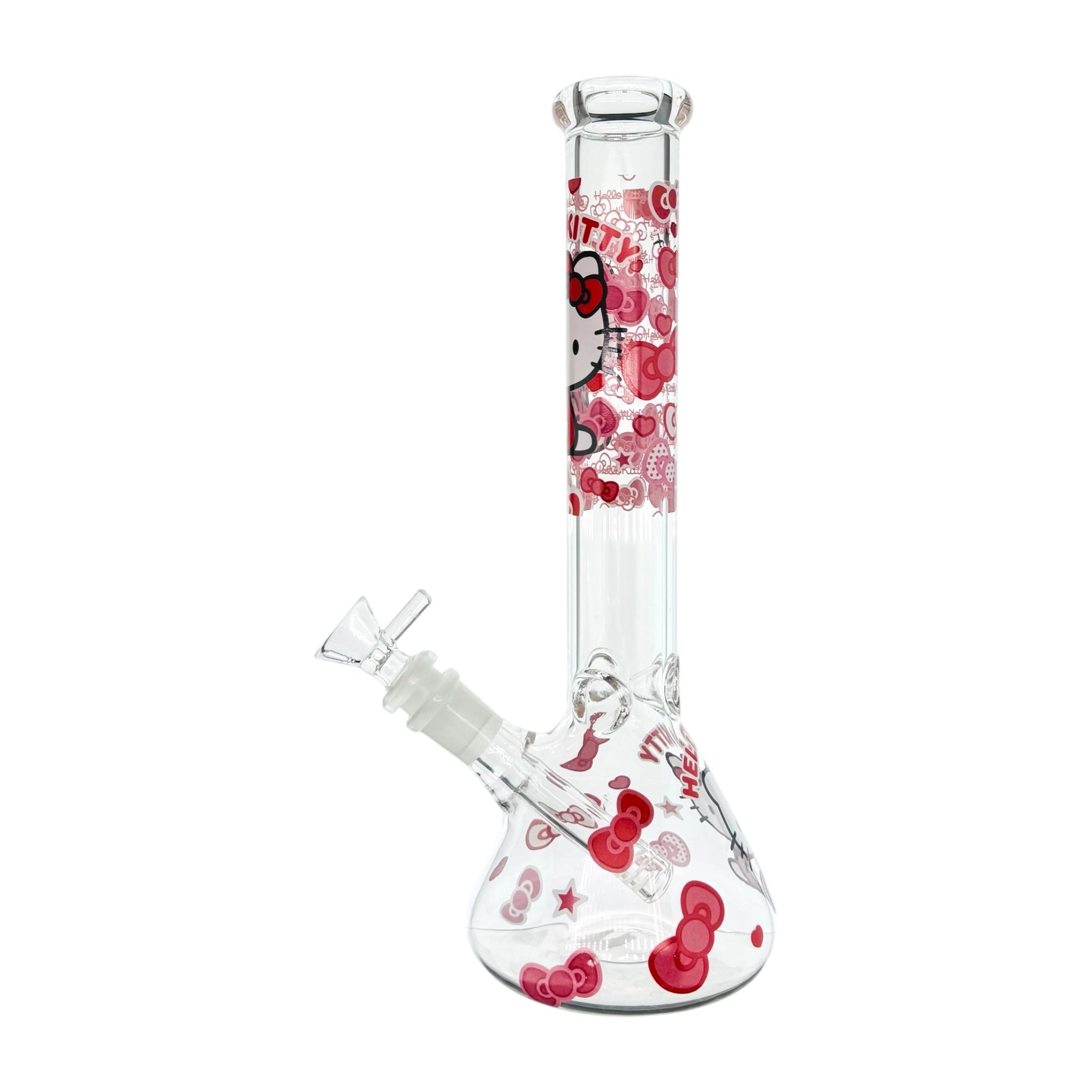 Hello Kitty Bong With Pink Hearts 10 Inch