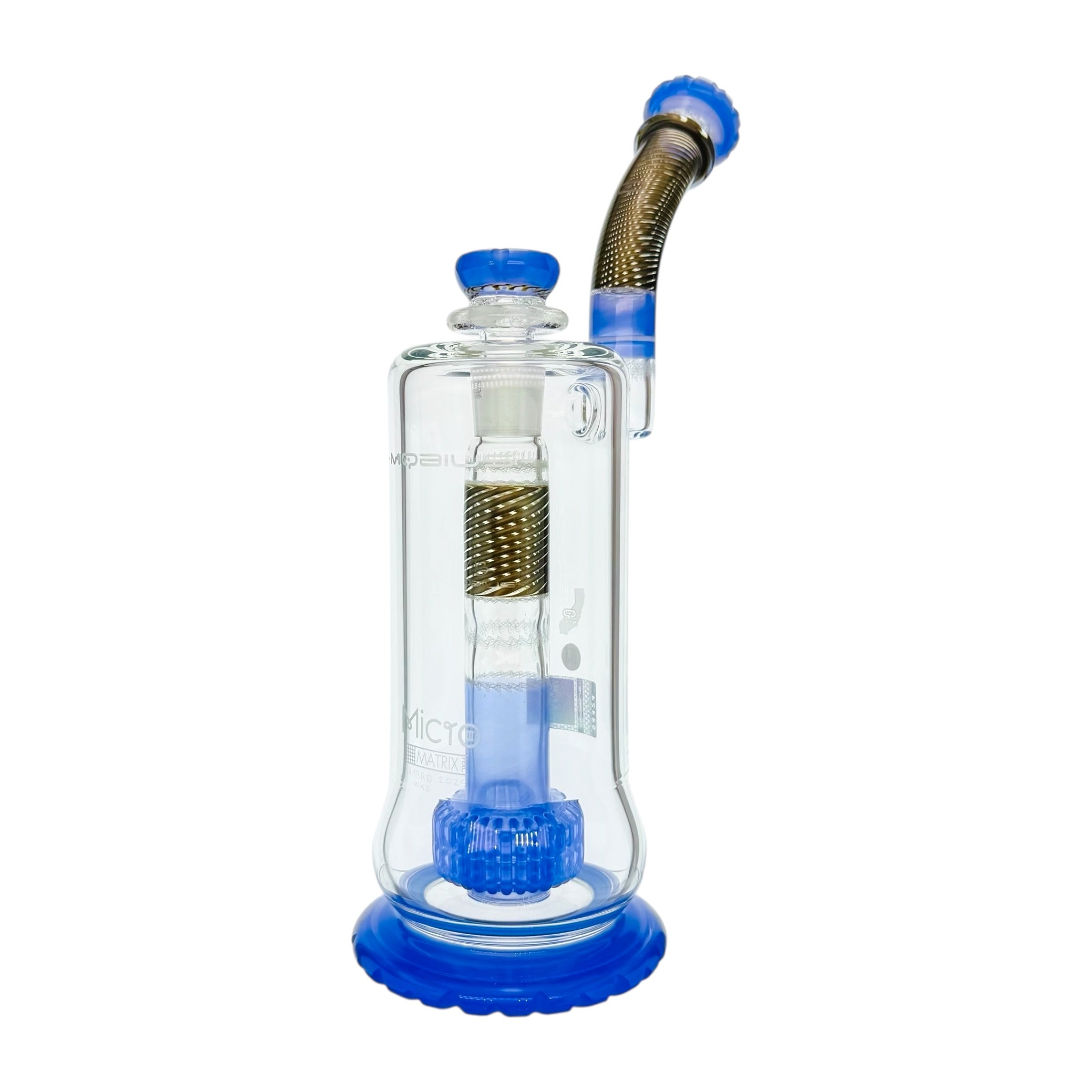 Custom Mobius Glass Micro Matrix Perc Bubbler V3 - Hybrid Series 2025