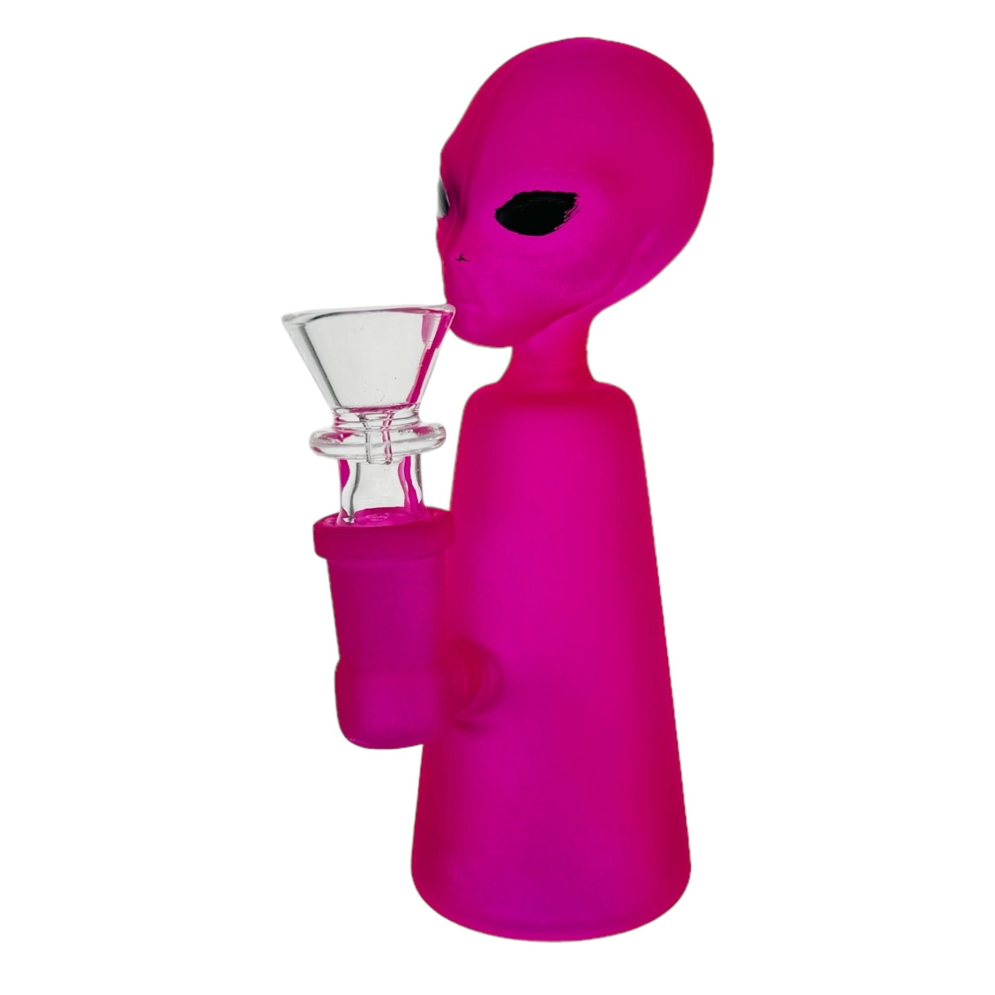 cute and girly Pink Alien Bong with bong bowl piece