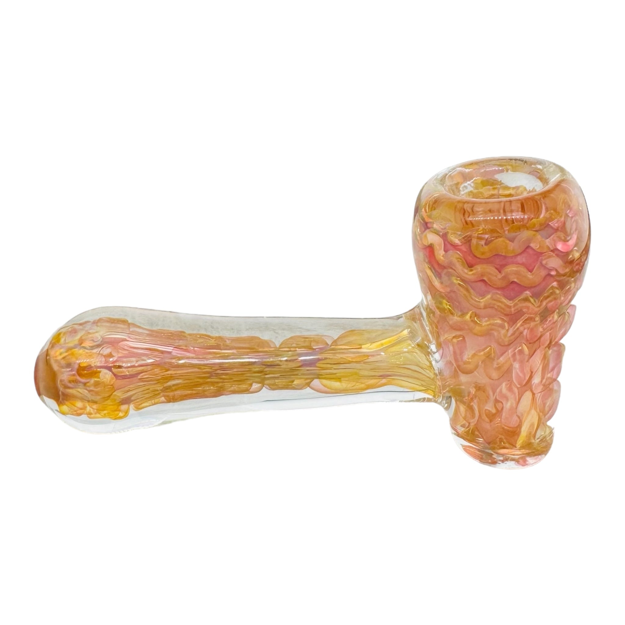 Hammer Hand Pipe Medium Size Gold Fumed