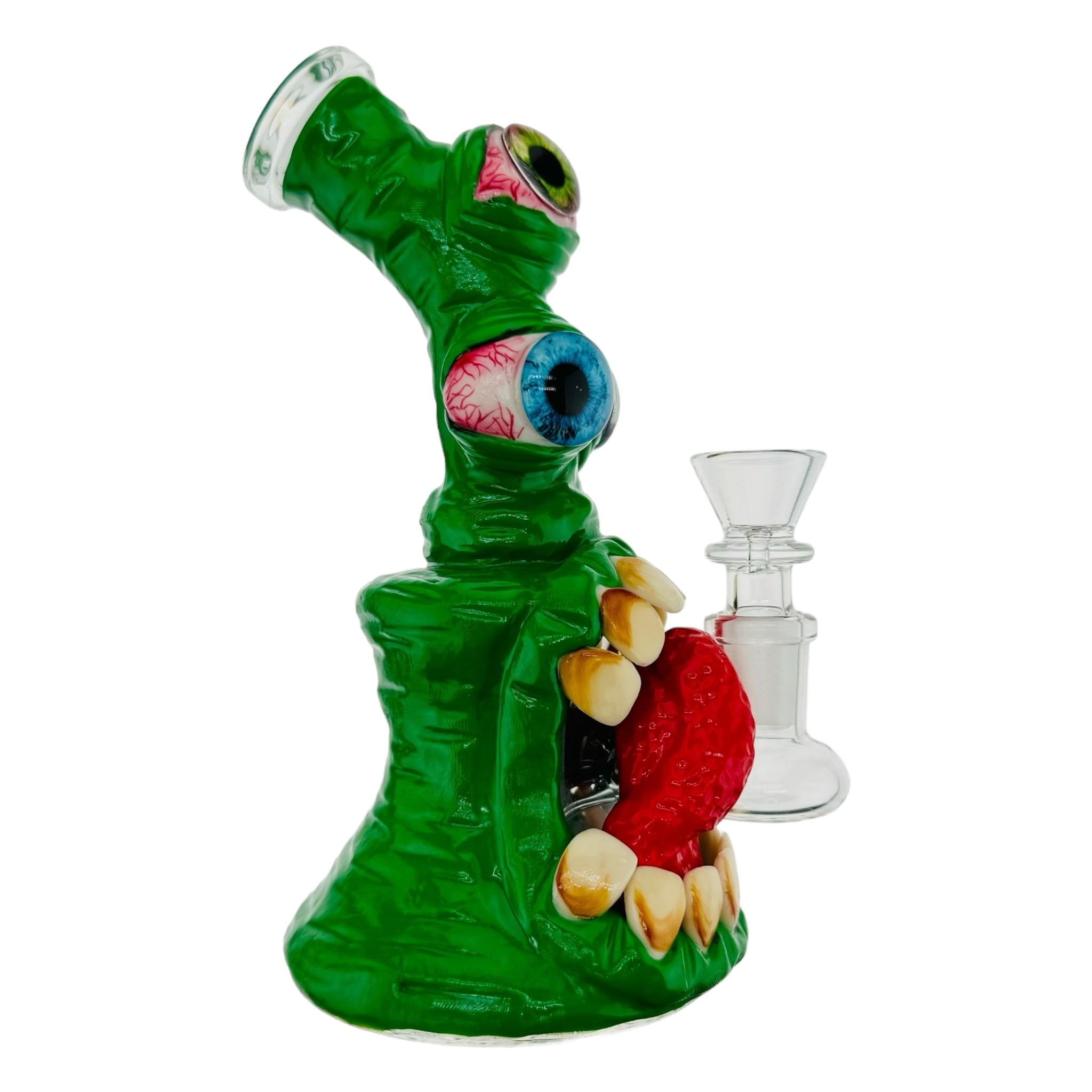 Green Three Eyed Monster Bong