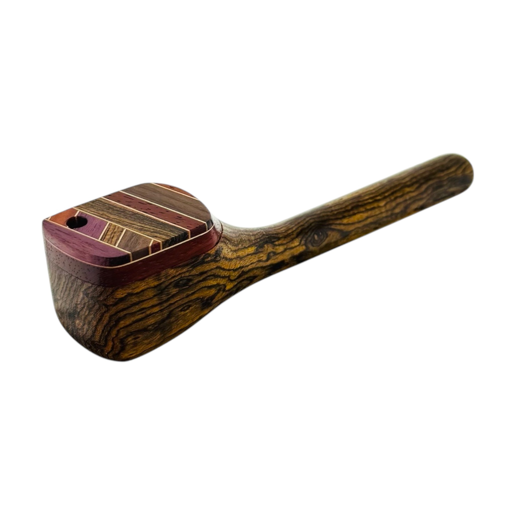 6 Inch Long Stem Wood Pipe With Swivel Lid