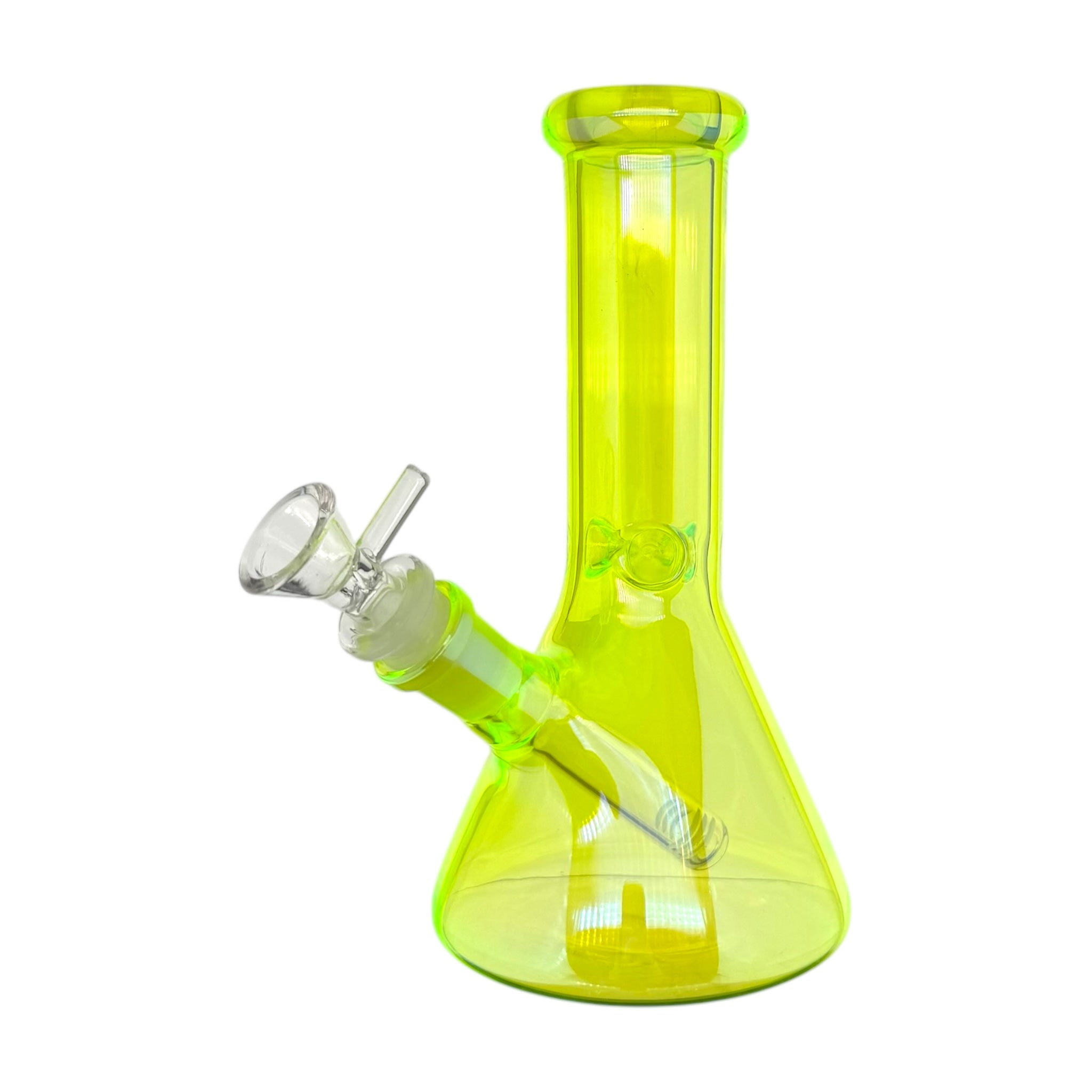 UV Reactive Small Beaker Glass Bong