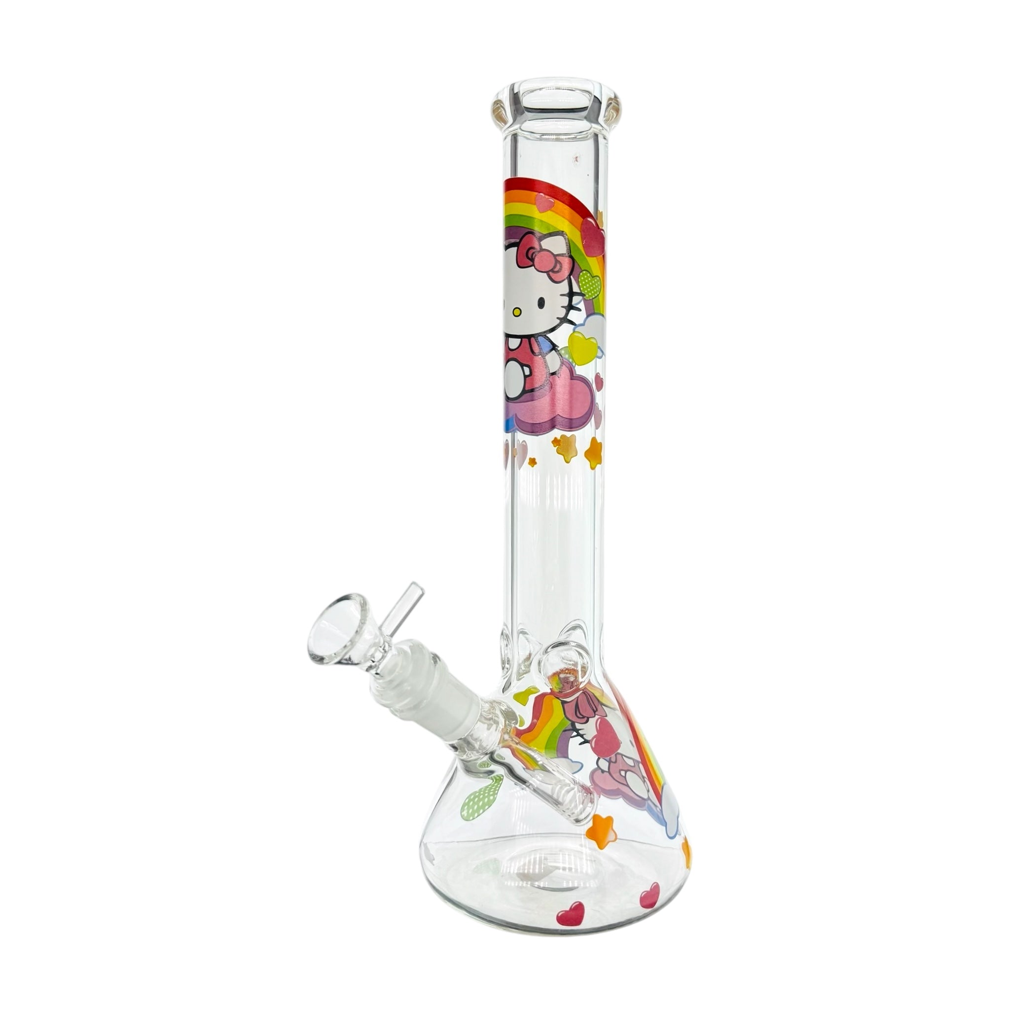 girly Hello Kitty Bong With Rainbow 10 Inch