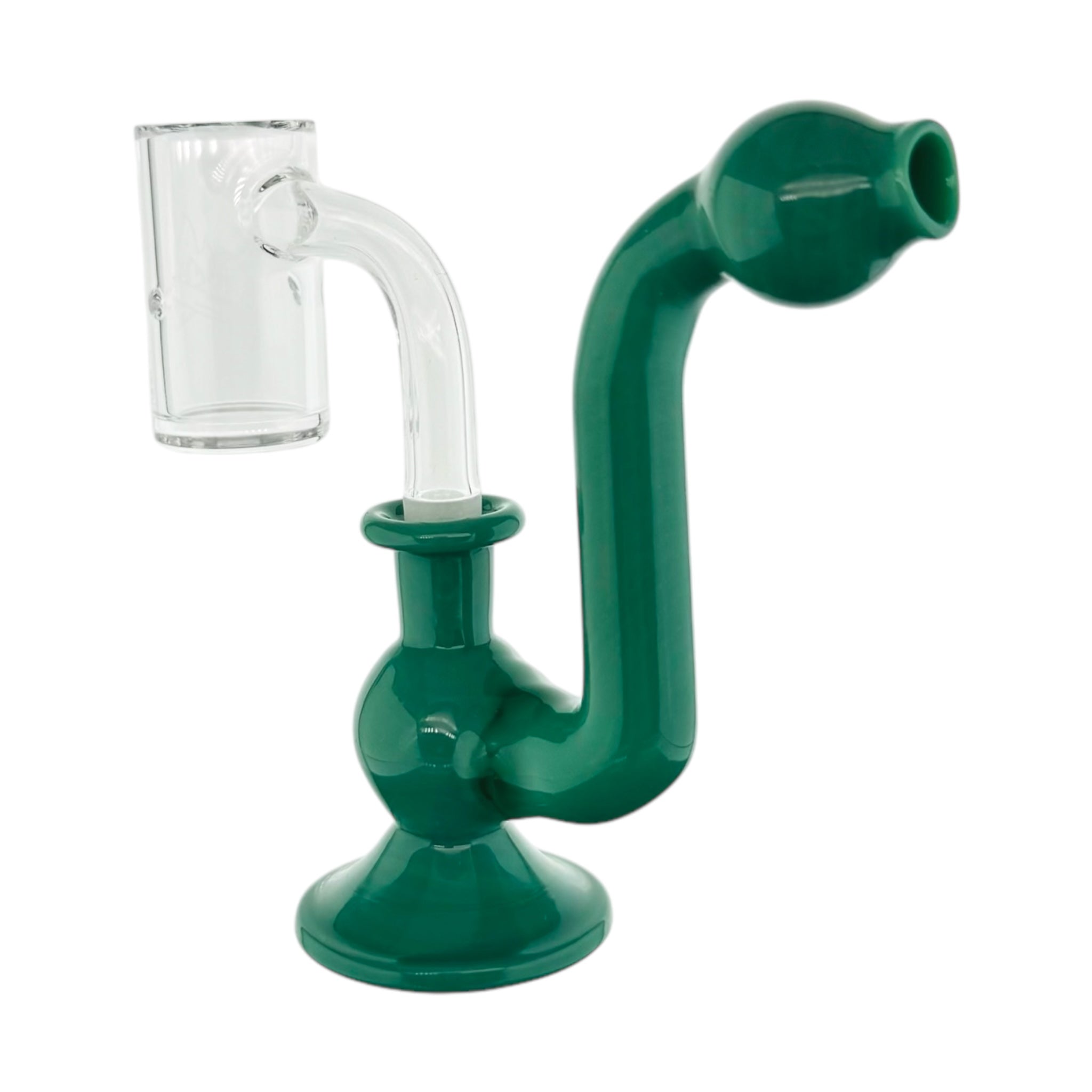 10mm Simple Jade Green Dry Dab Rig