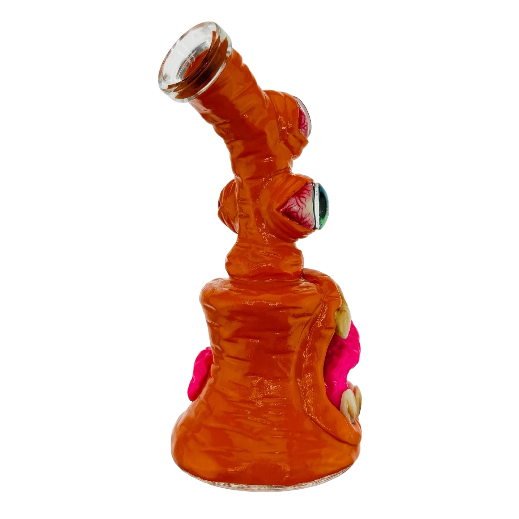 cute and girly small Orange Three Eyed Monster Bong for sale