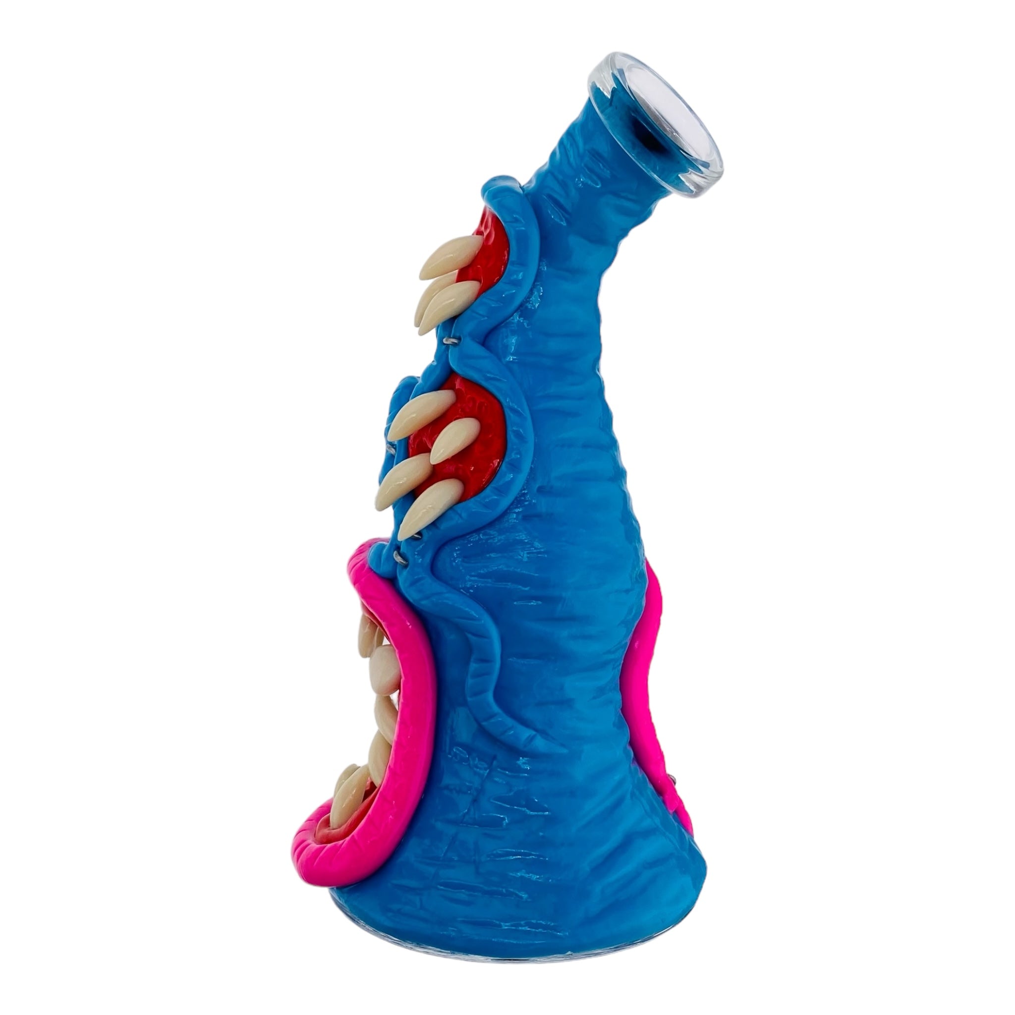 cute mini Blue and Pink Cyclops Monster Bong