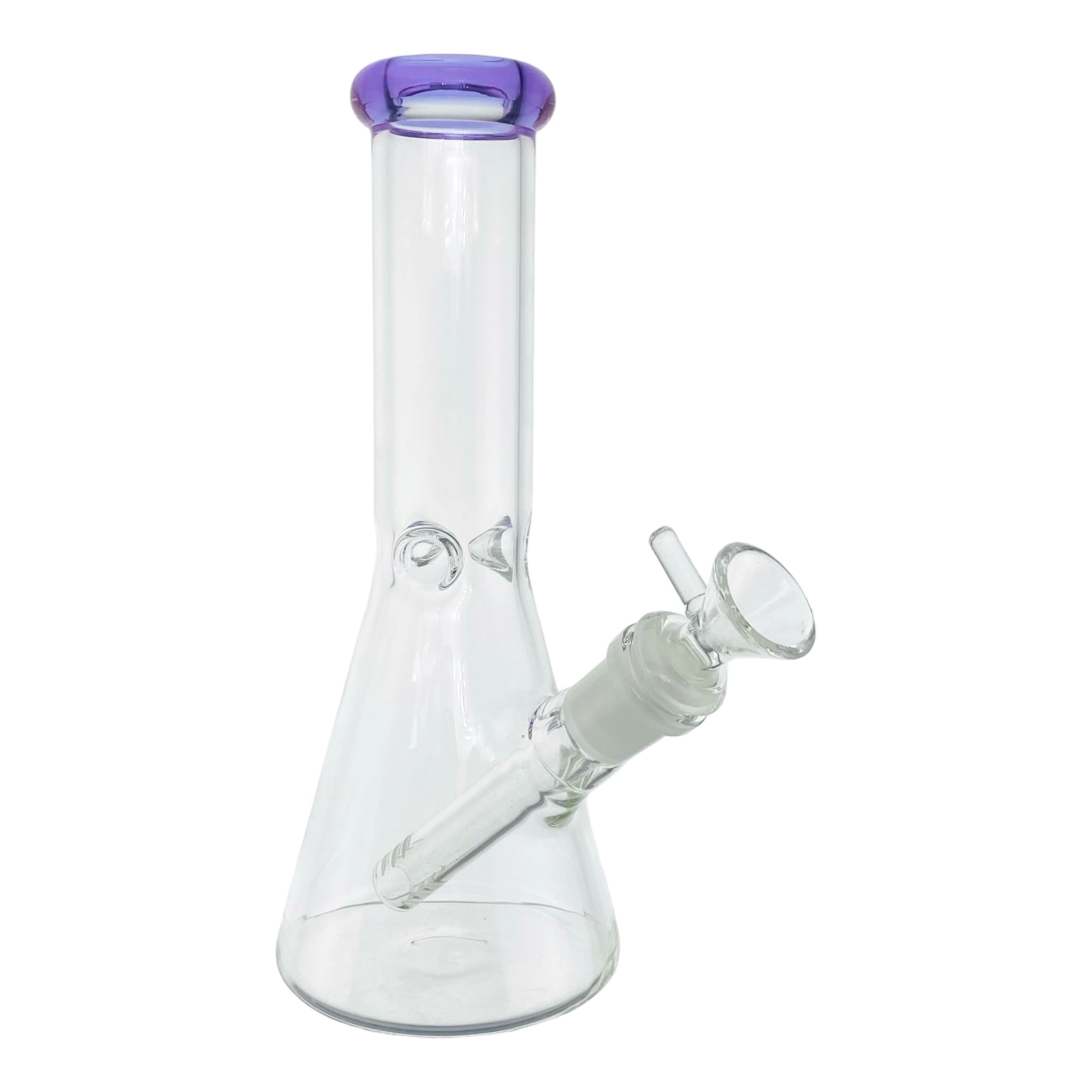 cute girly small glass bong with purple mouthpiece