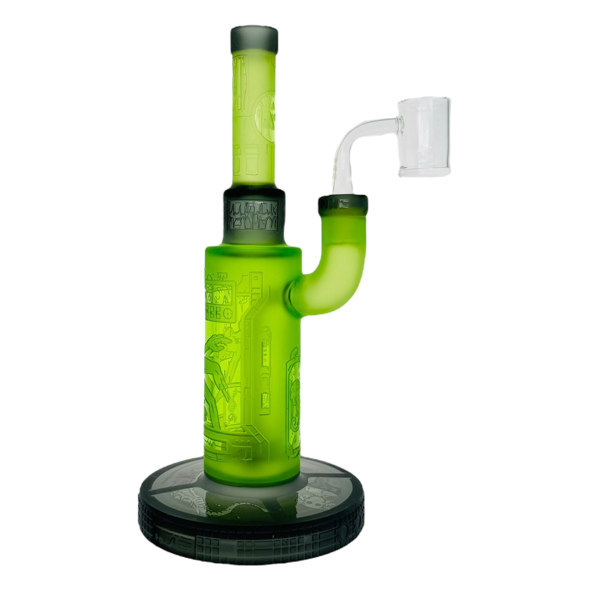 Milkyway Glass - Area 51 9″ Dab Rig Or Bong Green