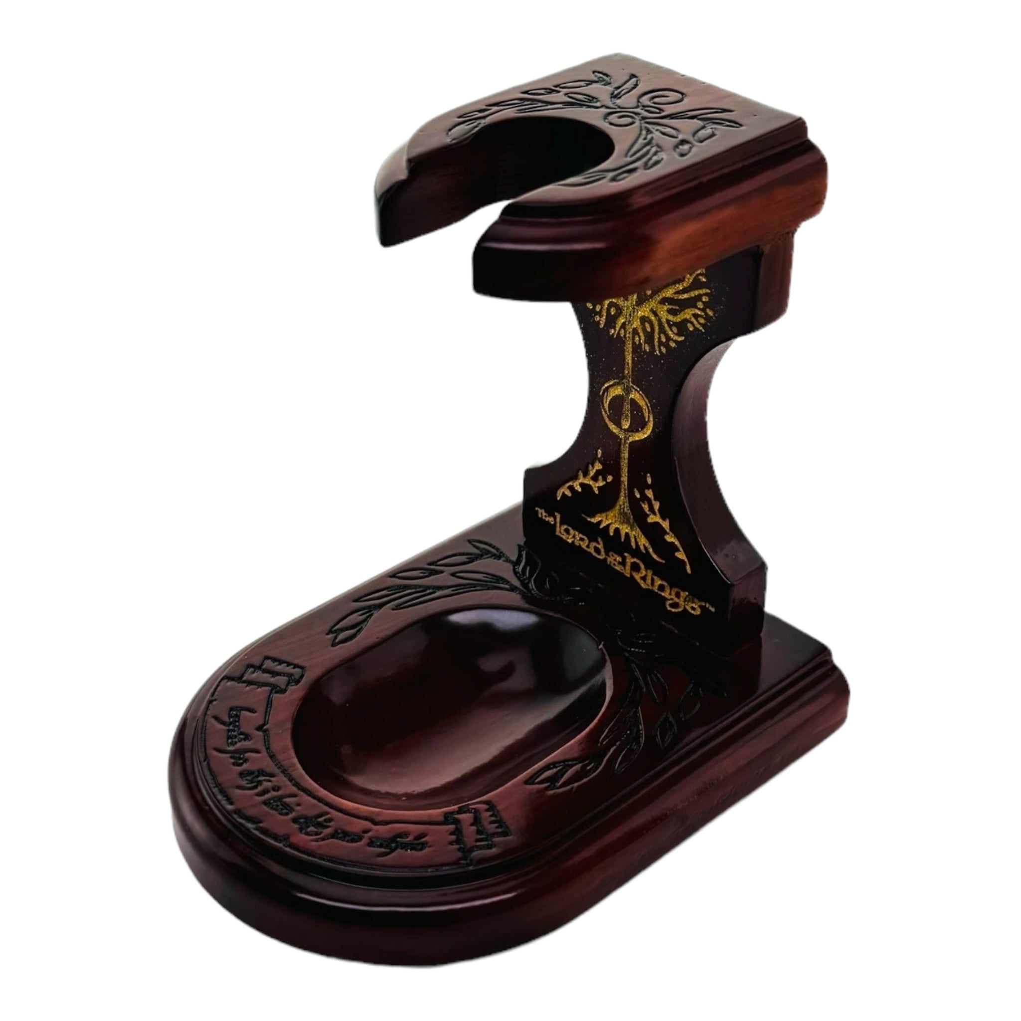 LOTR MIDDLE-EARTH Smoking Pipe Wood Display Stand By Shire Pipes