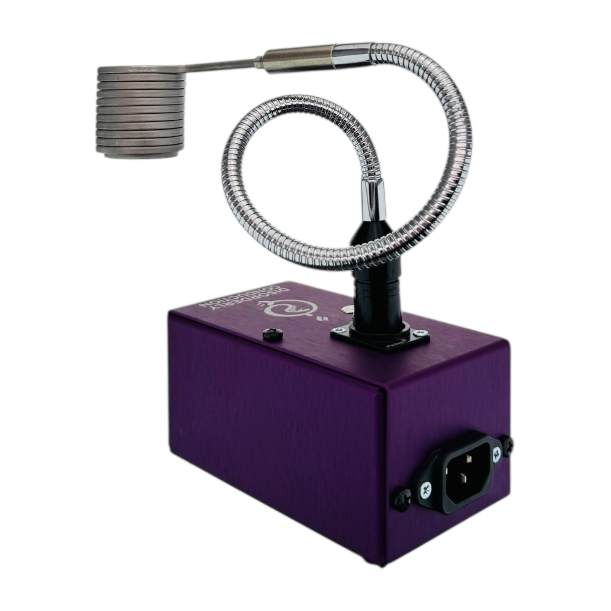 Disorderly Conduction Enail - DC Heat Station E-Nail Aluminum With V2 XXL Slurper Cobra Coil - Purple