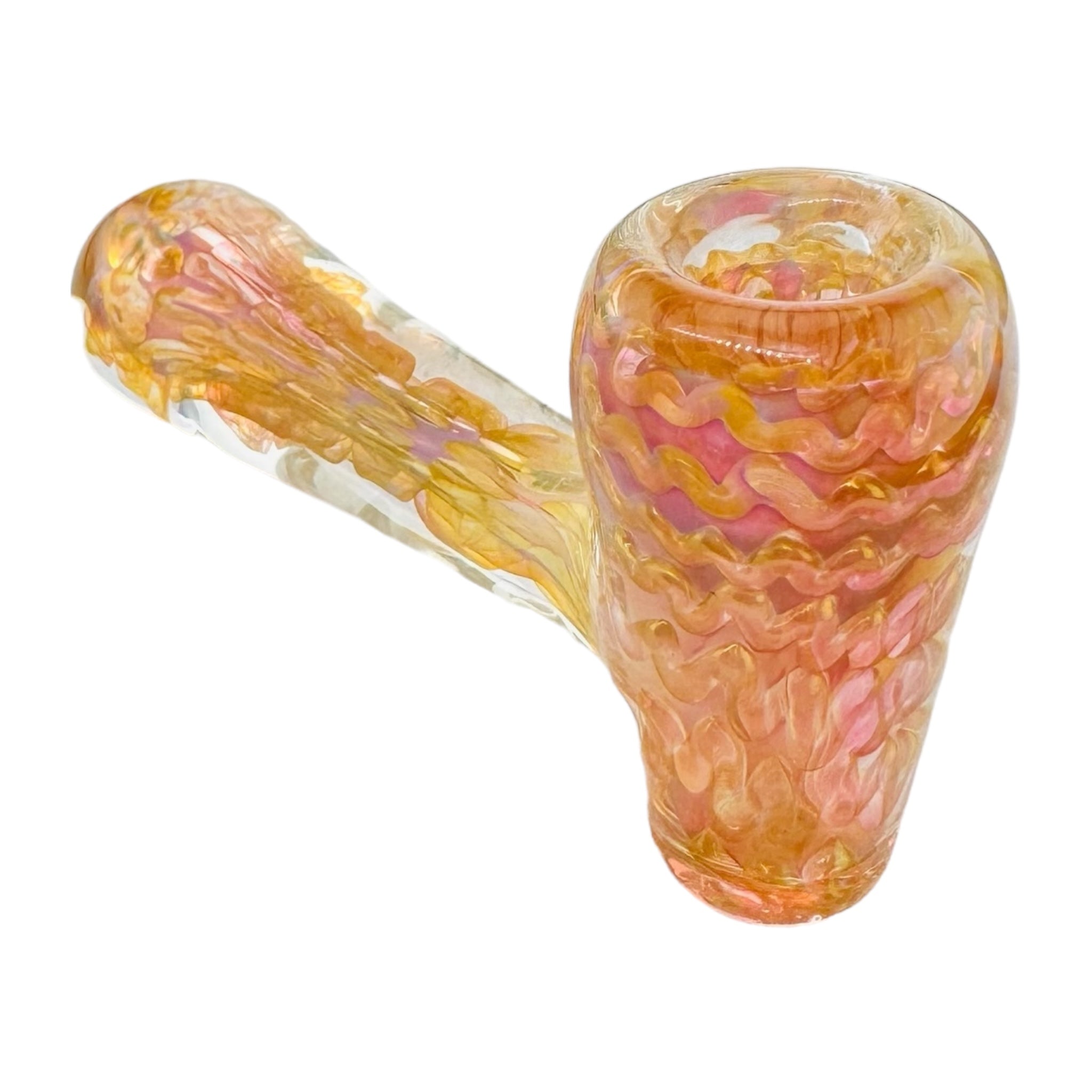 Hammer Hand Pipe Medium Size Gold Fumed