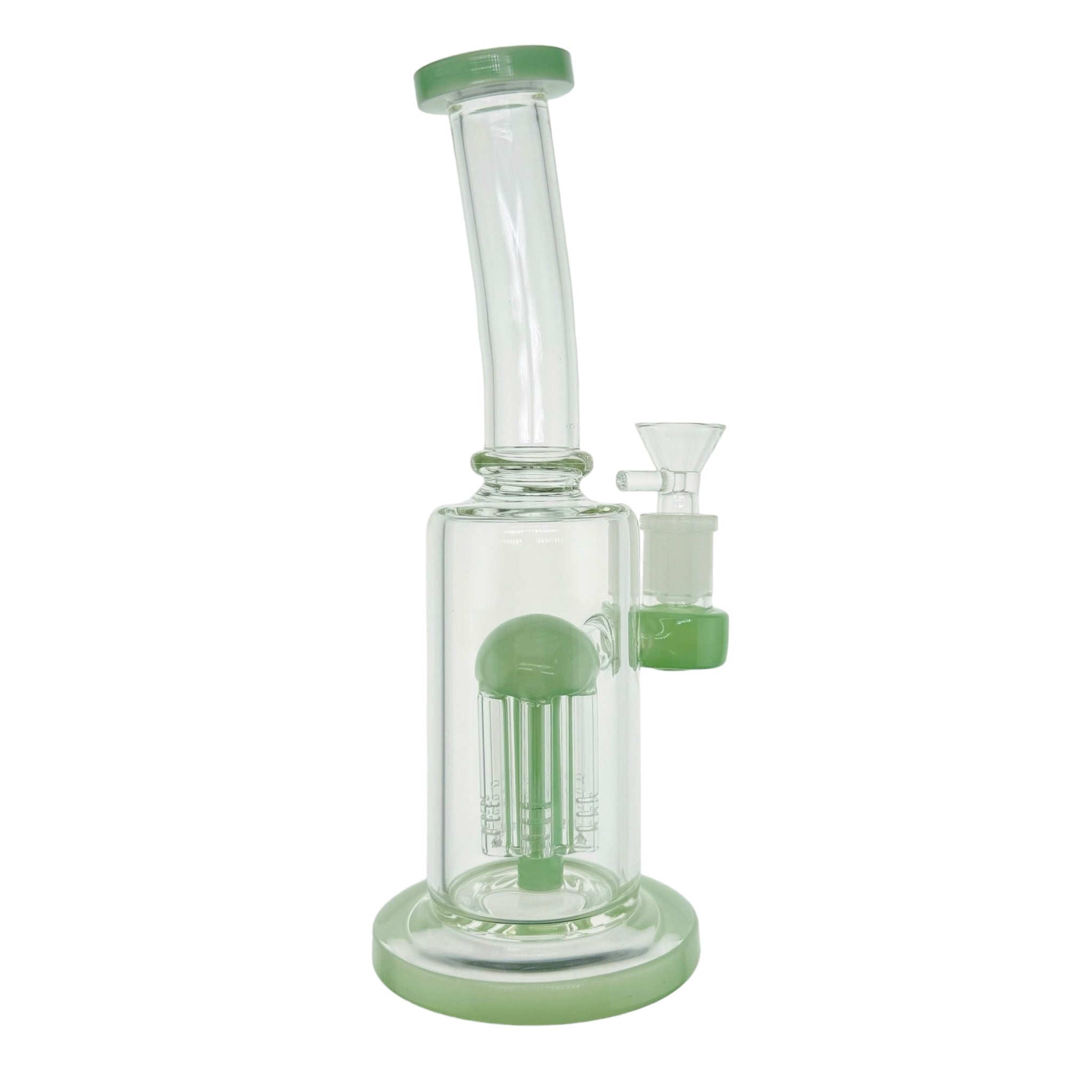 Jade Green Bubbler Water Bong With Tree Perc