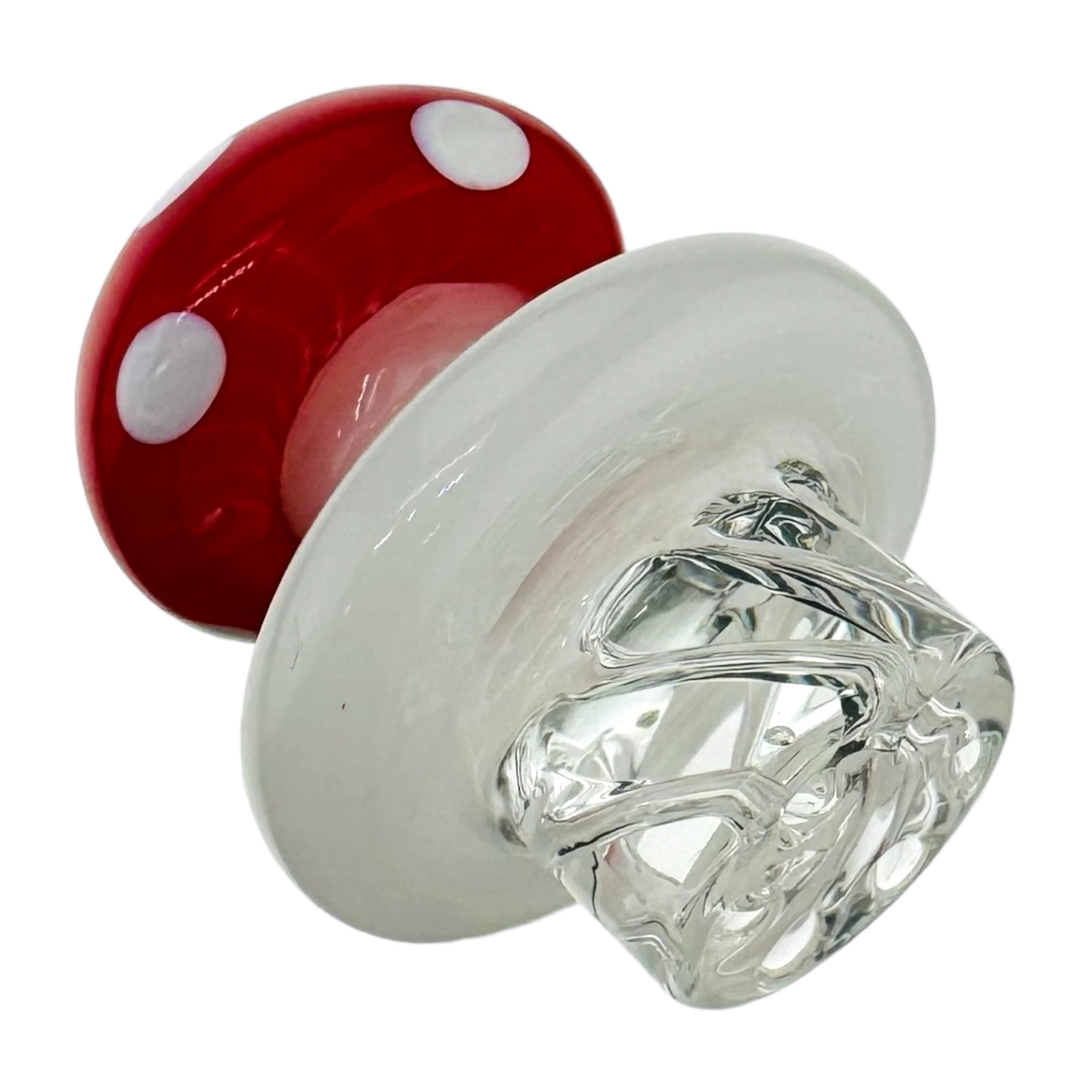 Spinner Carb Cap With Mushroom Top Red & White