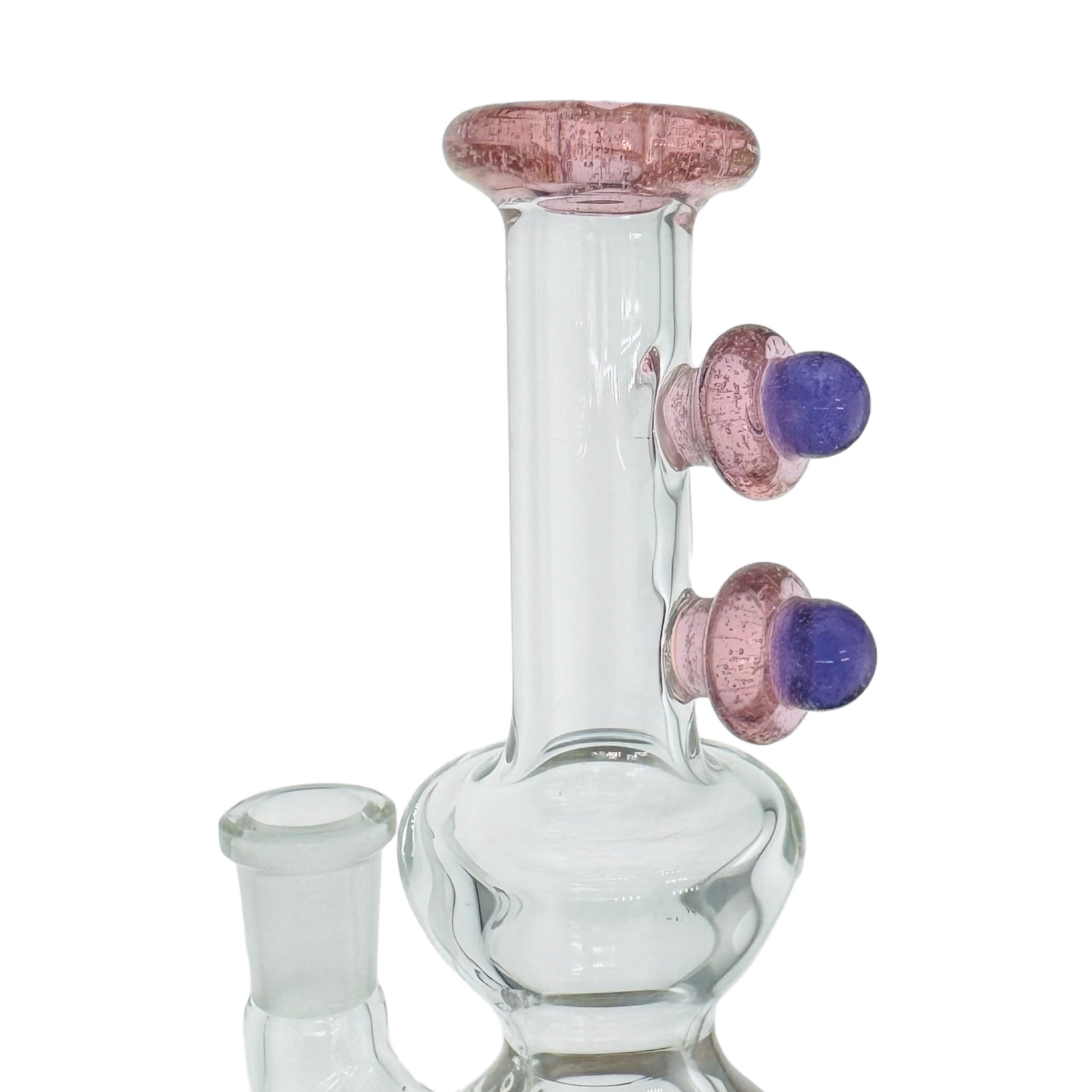 pink cute bong custom heady pipe handmade in california for sale 10mm fitting