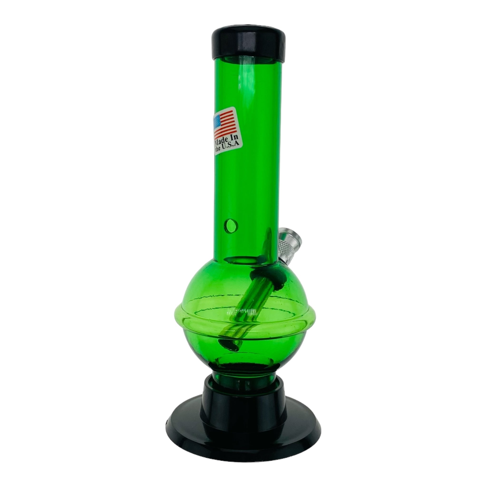 Mini Plastic Bong With Carb Hole And Metal Bowl