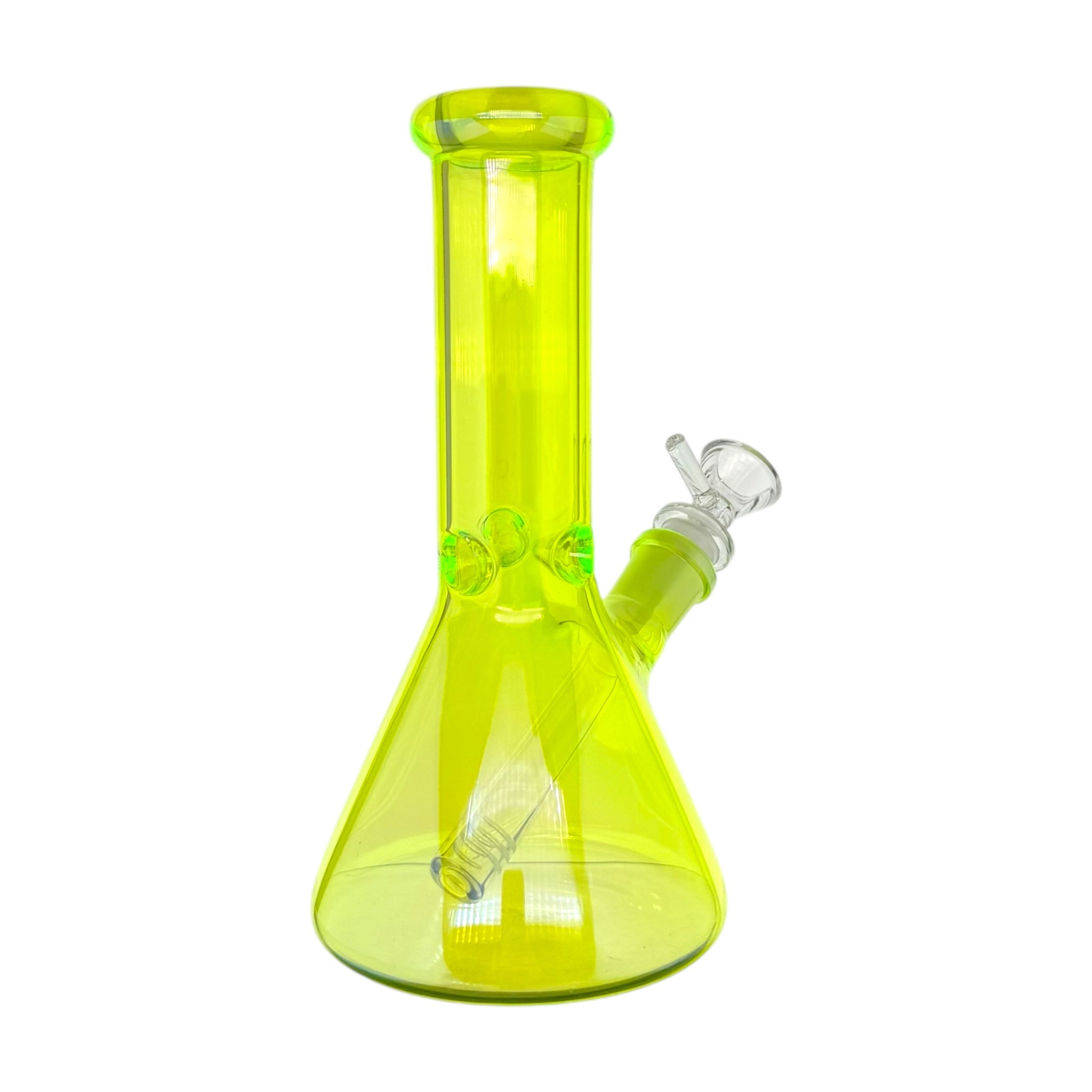 UV Reactive Small Beaker Glass Bong