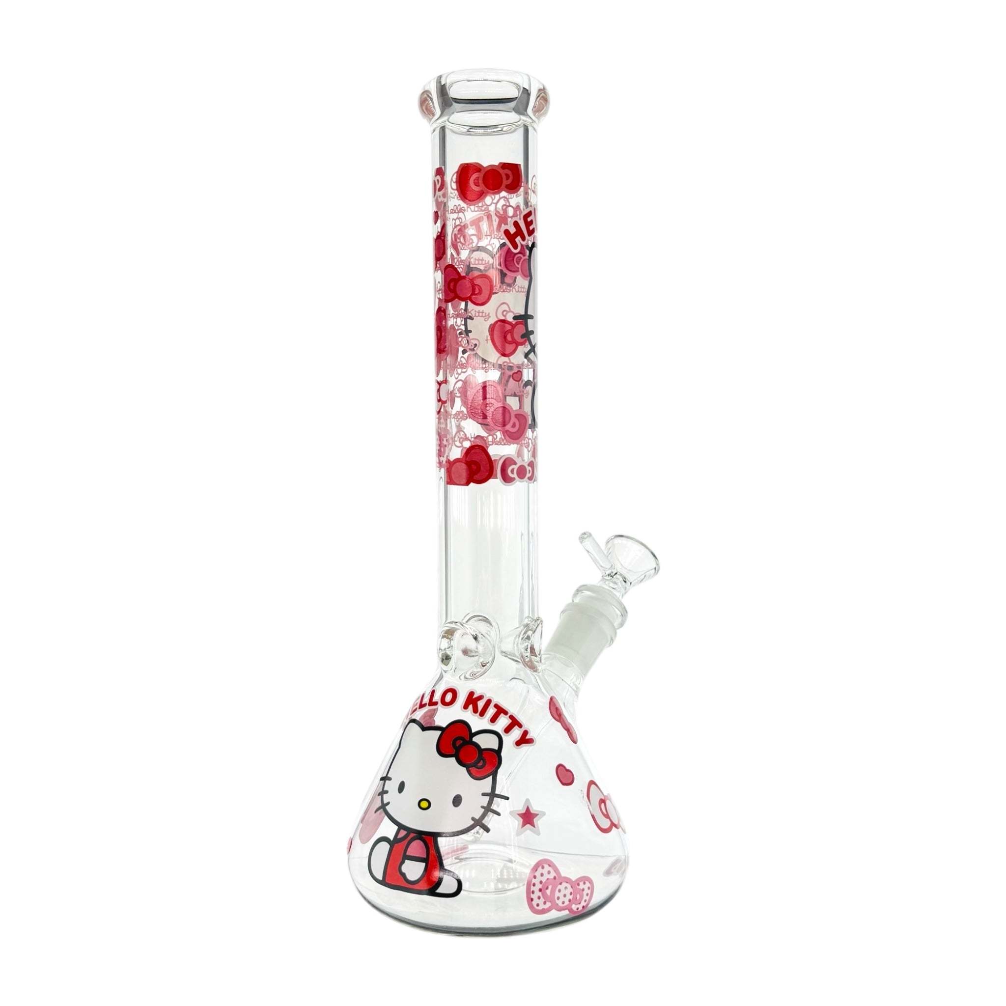 Hello Kitty Bong With Pink Hearts 10 Inch