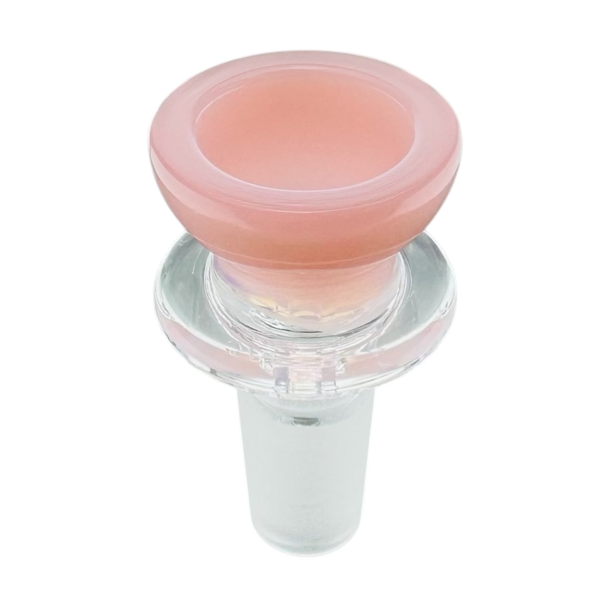 14mm Flower Bowl - Pink Wide Cup Bong Bowl Piece