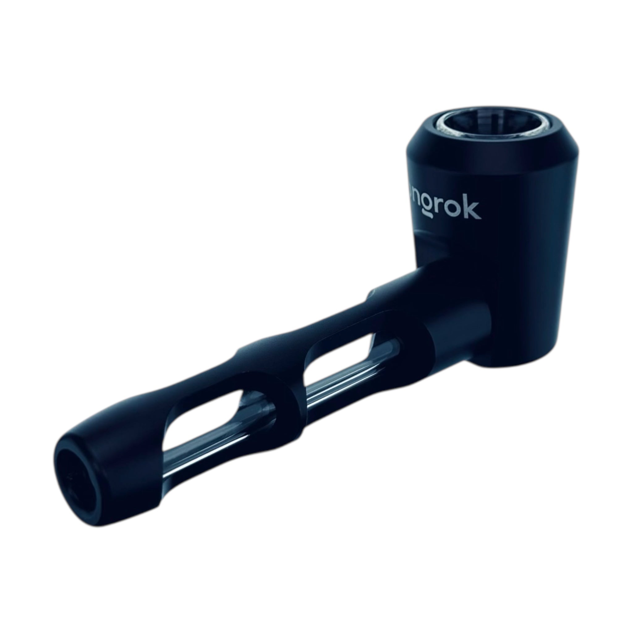 Black pipe with 'norok' branding on a white background
