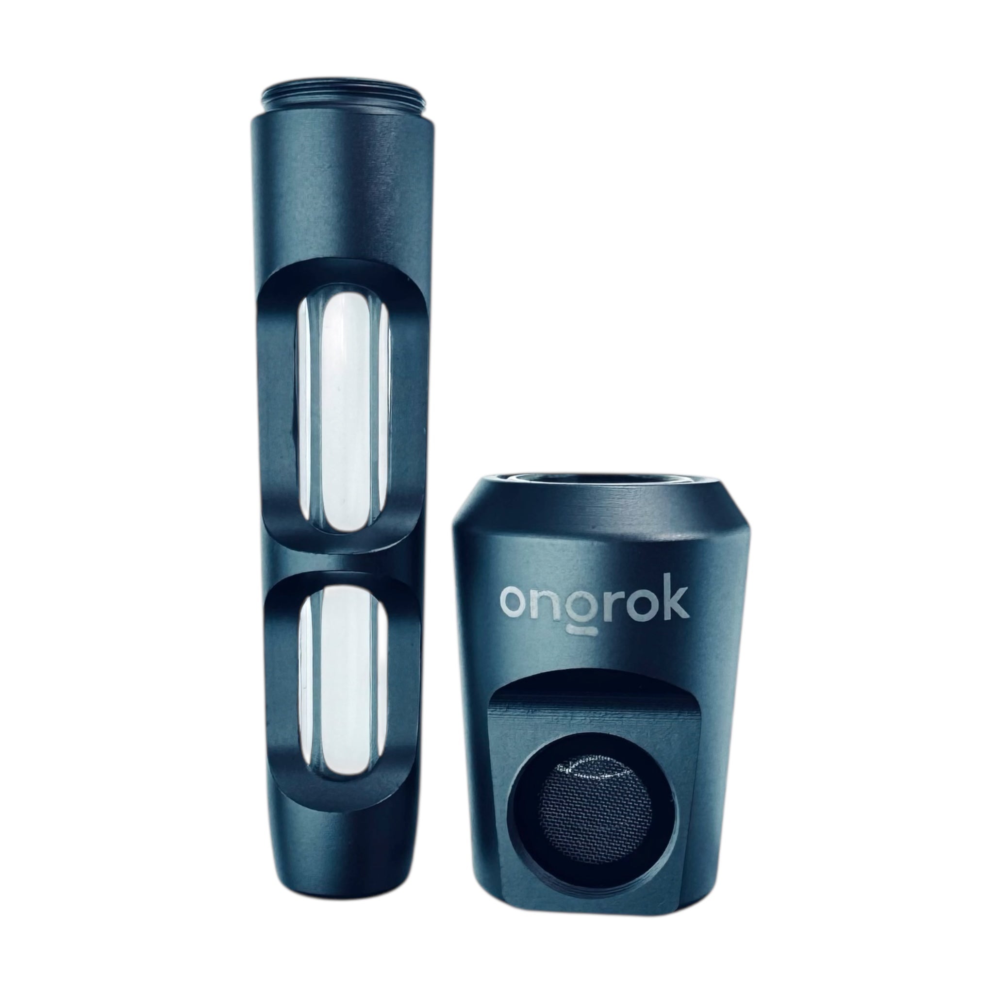 Gunmetal Grey Metal Hammer And Glass Hybrid Pipe