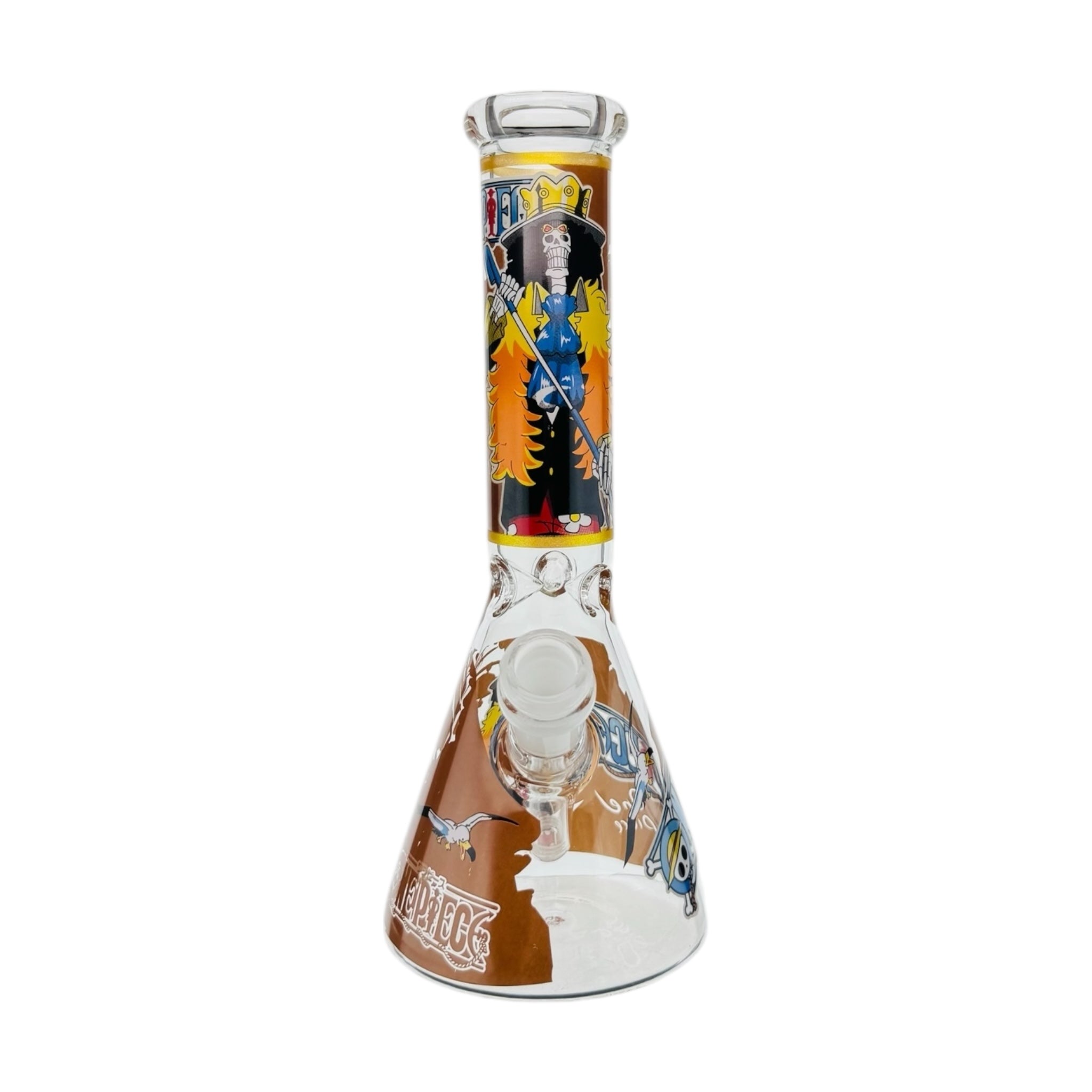 Nepec One Piece Anime With Skeleton Beaker Water Pipe Bong 10 Inches